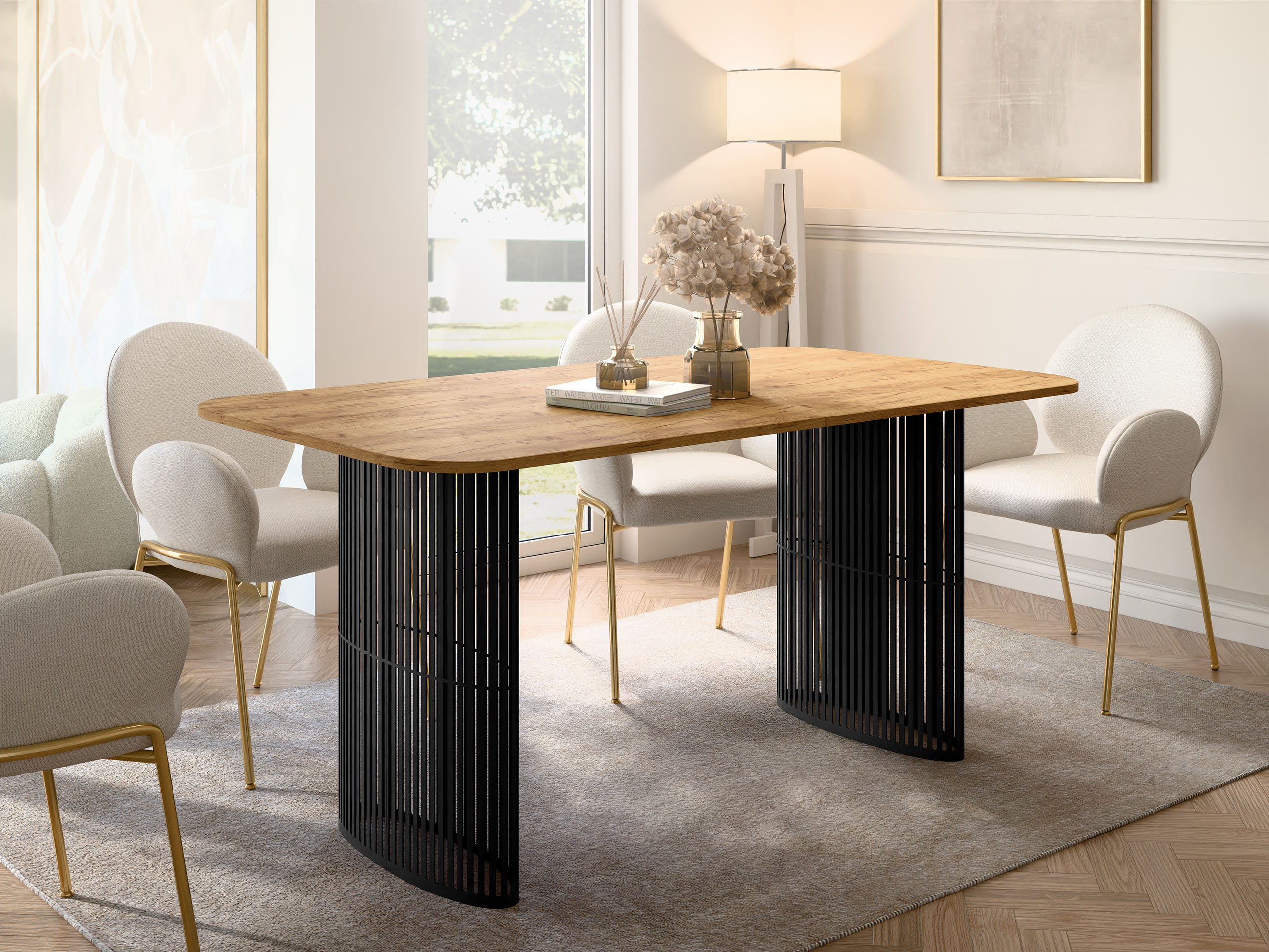 Tisch Oswego 163 (Craft goldene Eichenholzoptik)