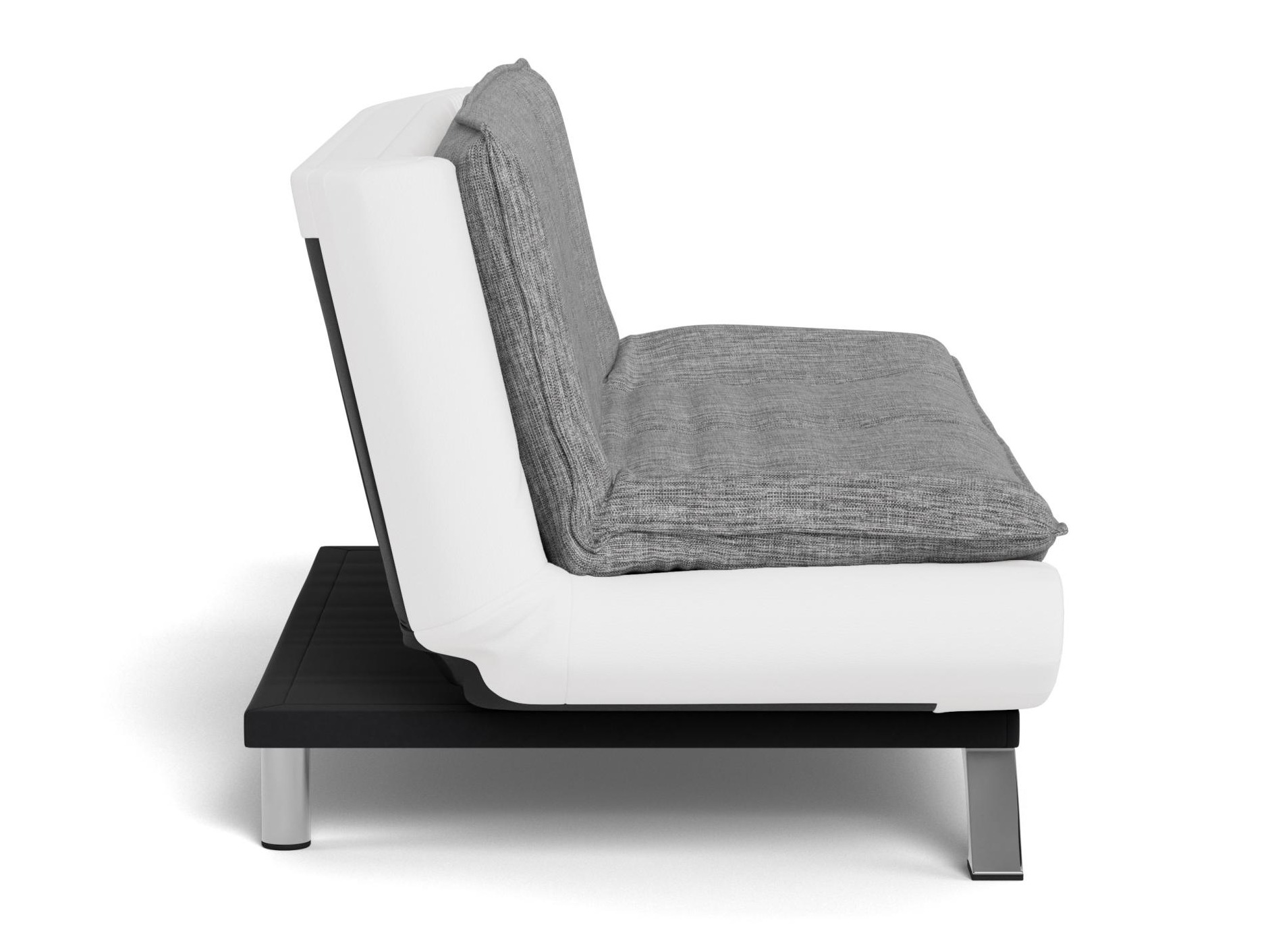 Schlafsofa Norsica 228 (Weiß + Hellgrau)