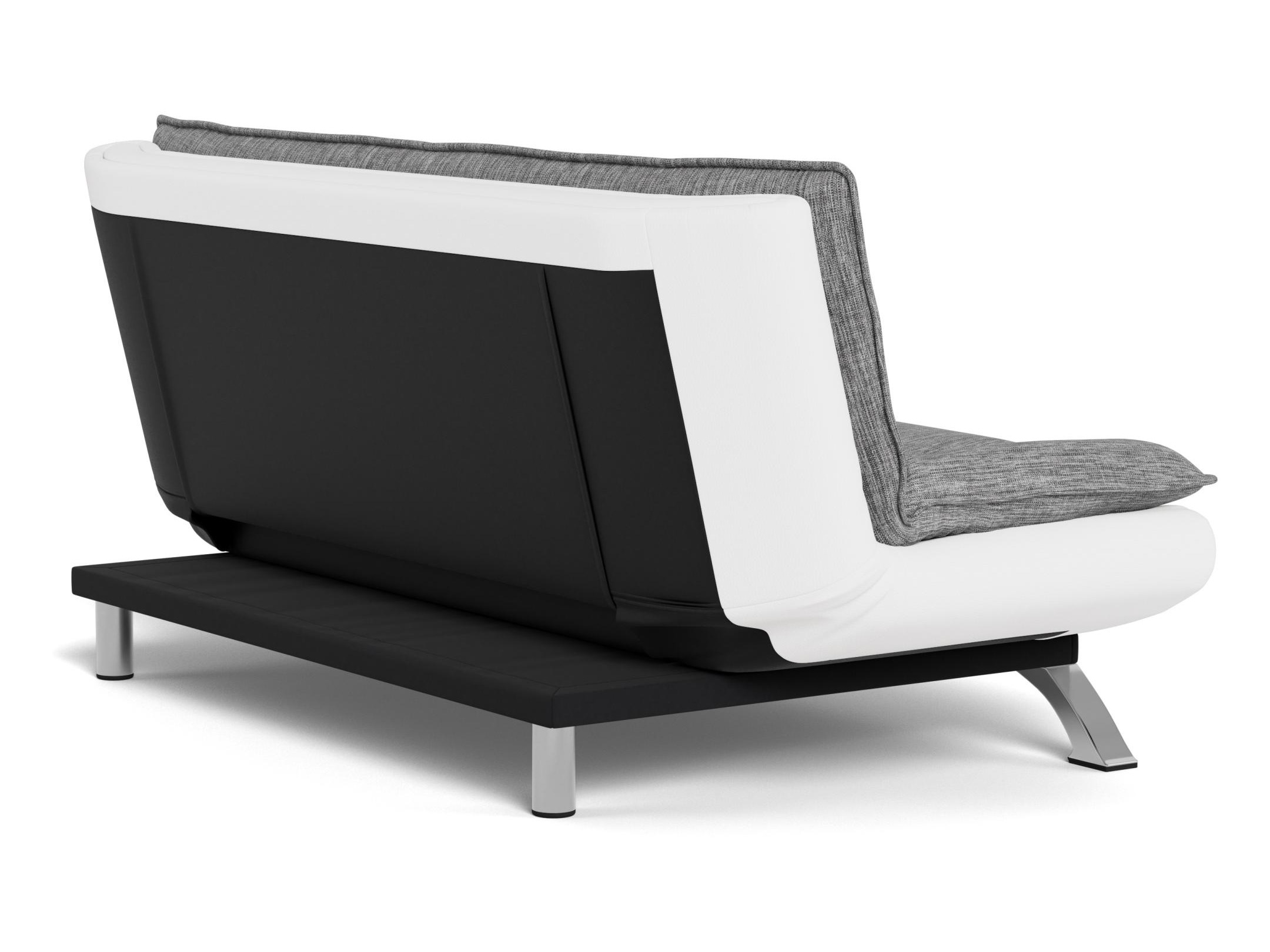 Schlafsofa Norsica 228 (Weiß + Hellgrau)