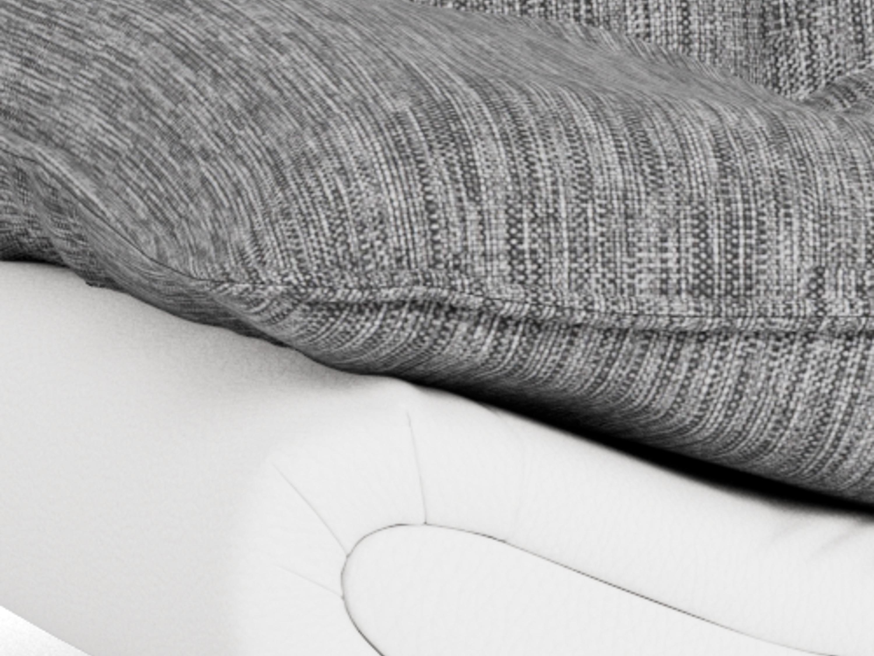 Schlafsofa Norsica 228 (Weiß + Hellgrau)