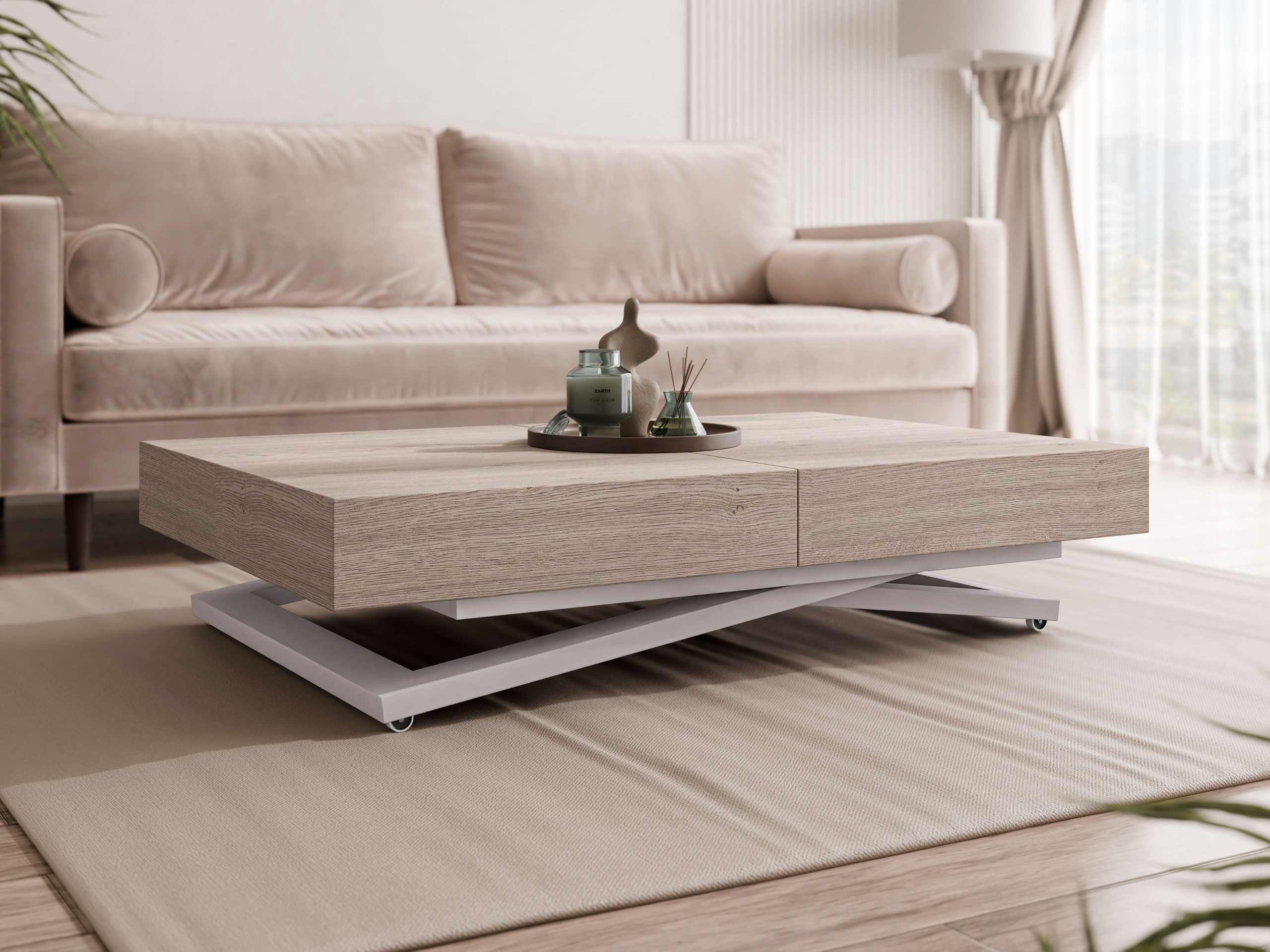 Couchtisch-Transformer Oswego 172 (Eichenholzoptik)