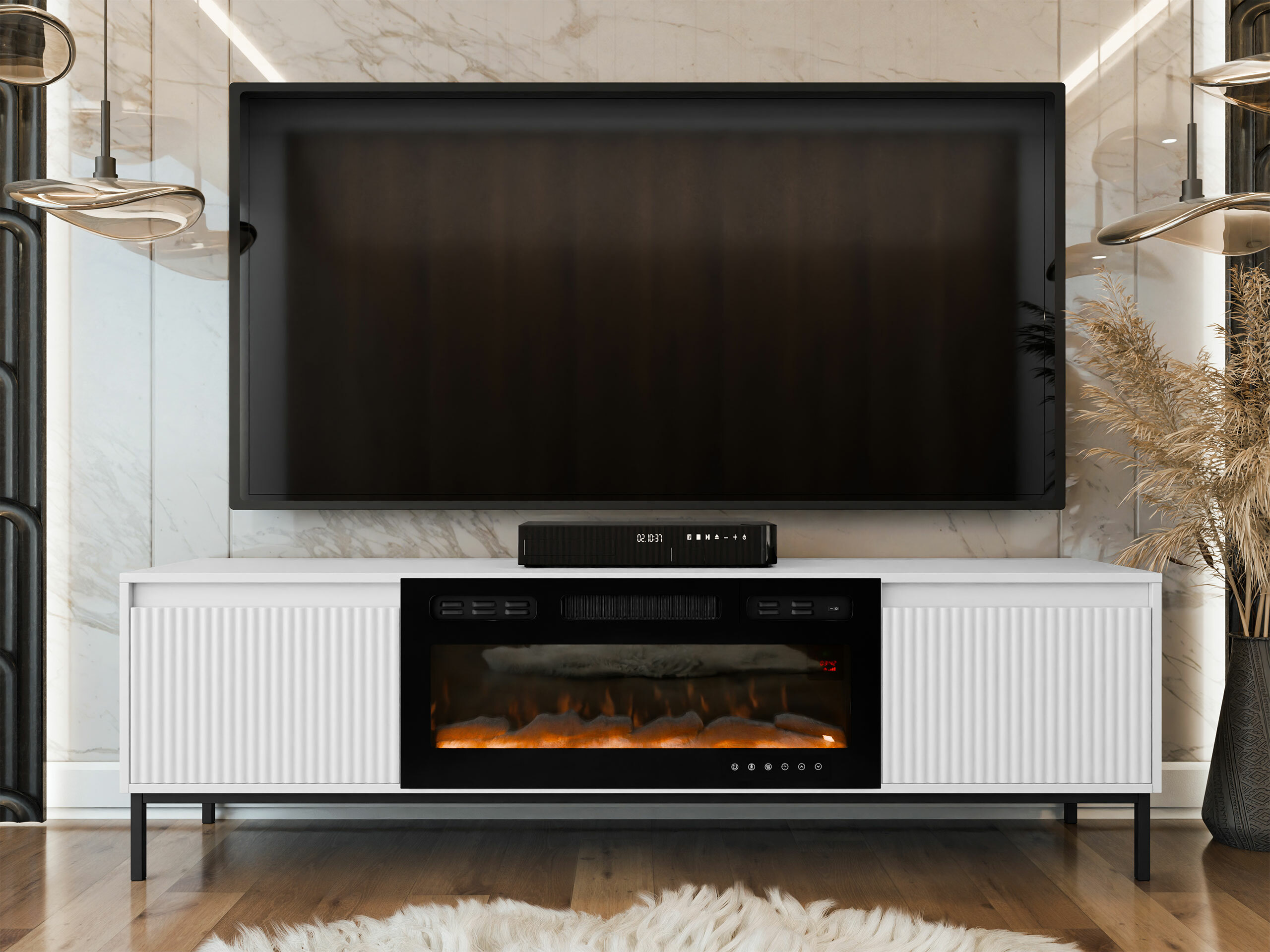 TV-Möbel Comfivo Delruva III (Weiß)