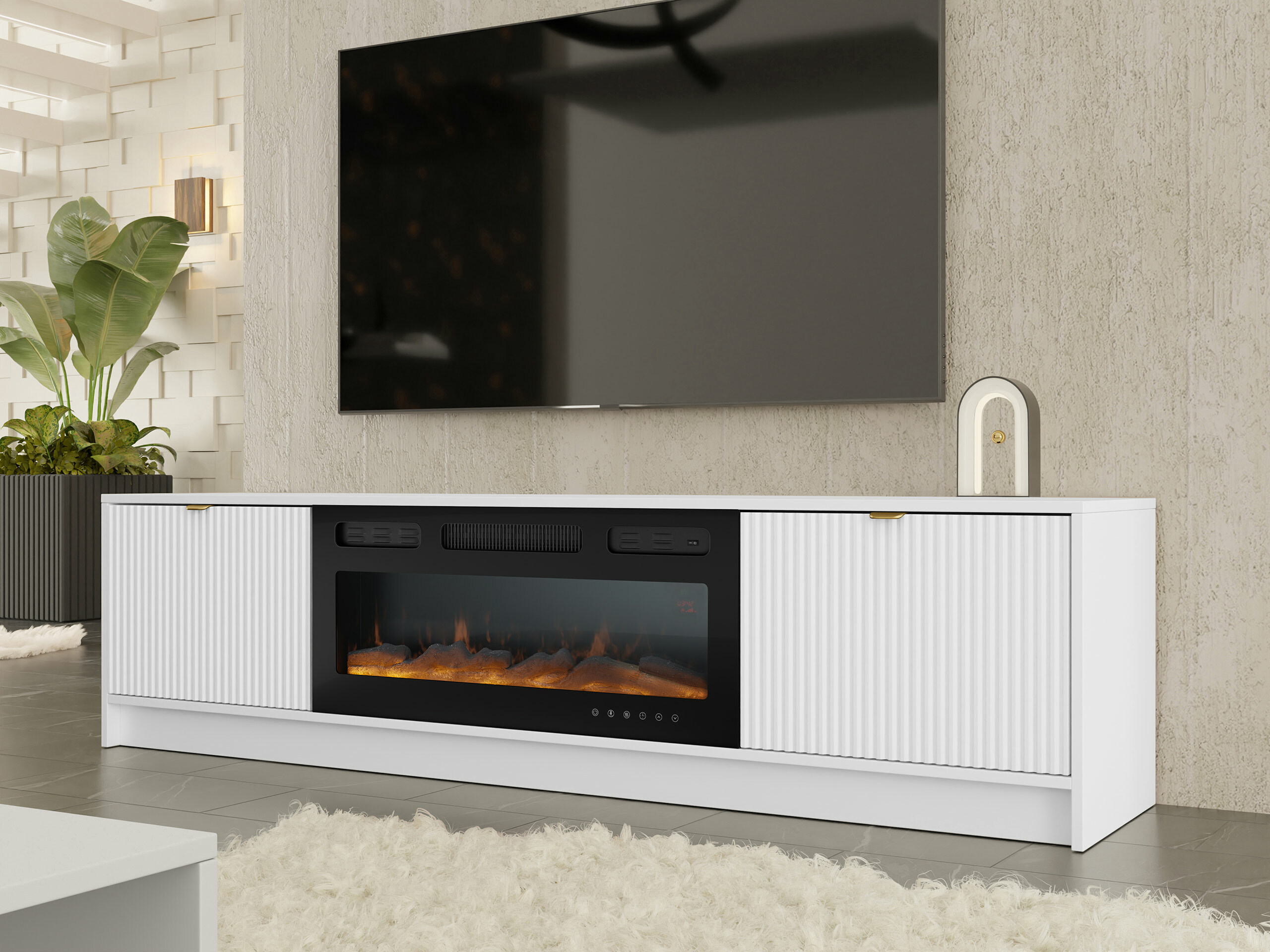 TV-Möbel Comfivo Papilio II (Weiß)