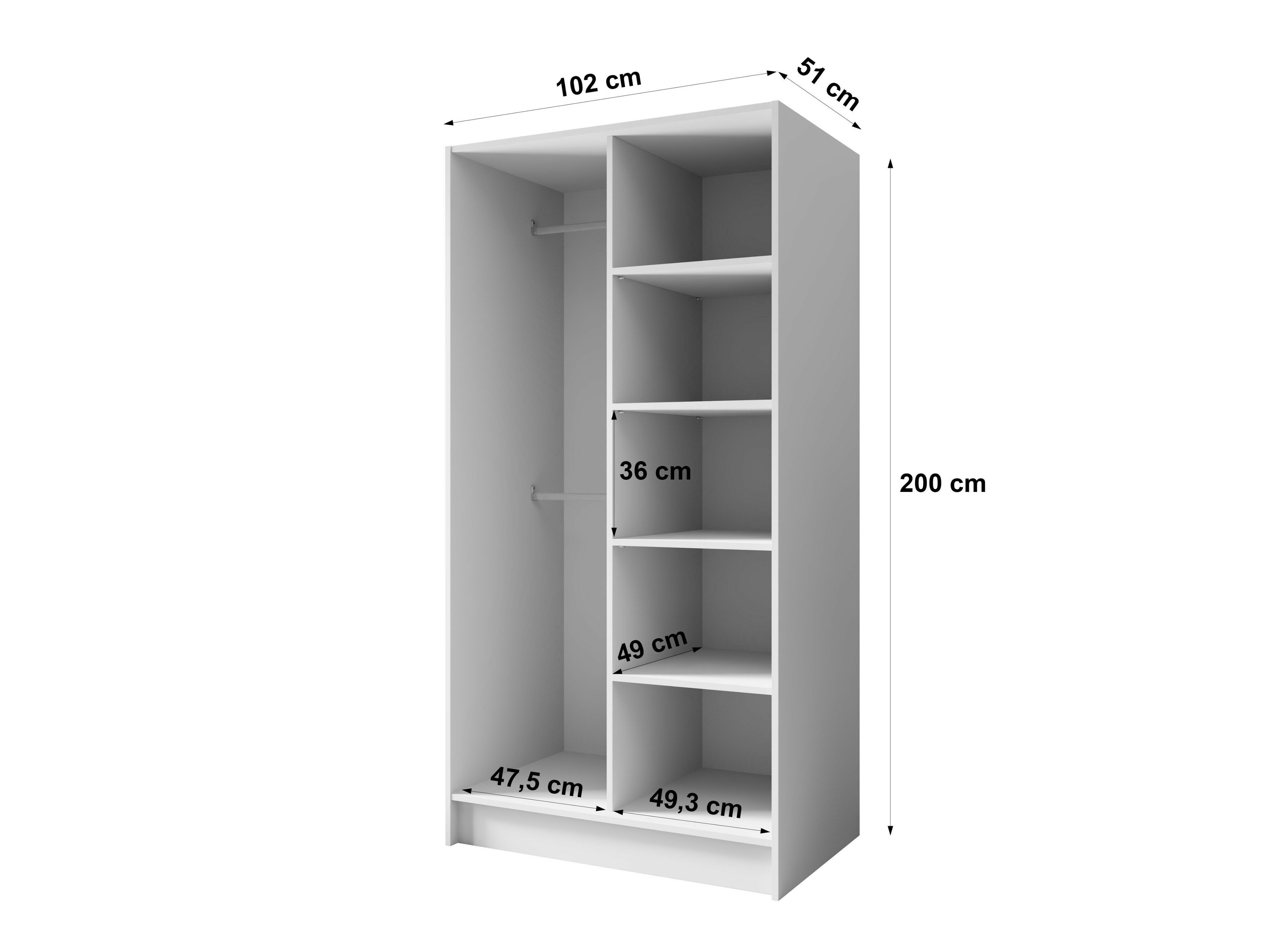 Kleiderschrank Arecibo 100