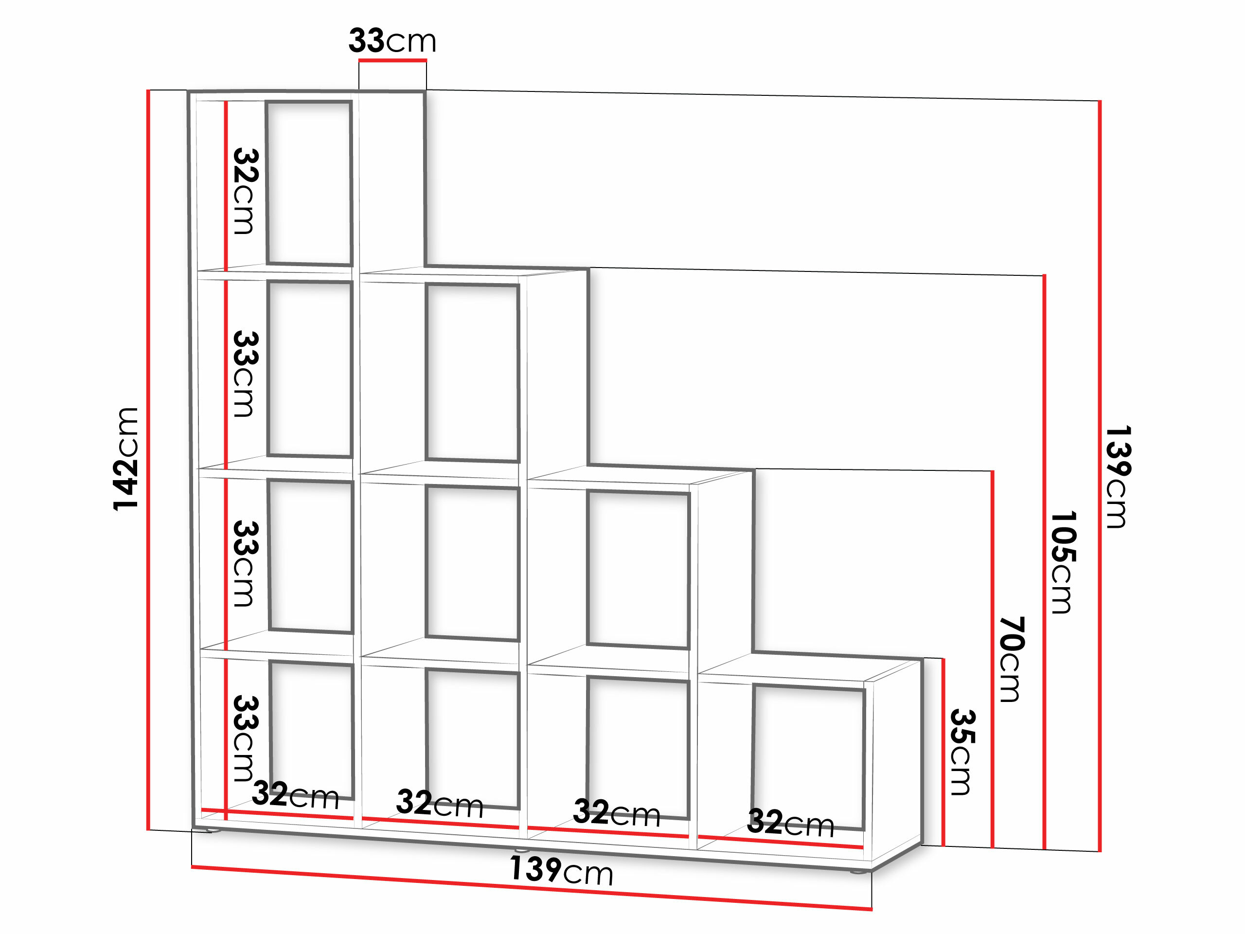 Regal Lexicon I (Sonoma Eichenholzoptik)