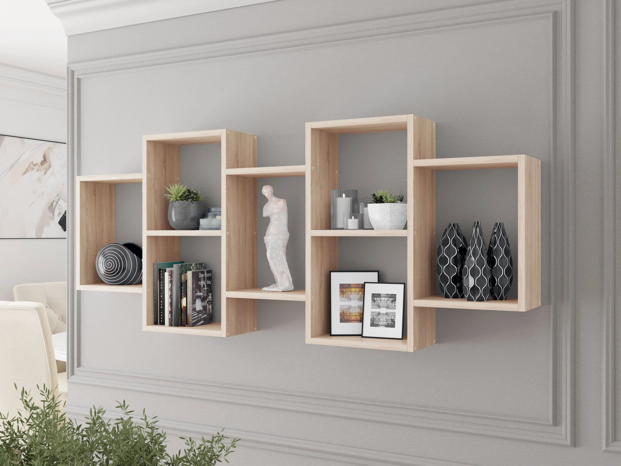 Wandregal Lexicon (Sonoma Eichenholzoptik)