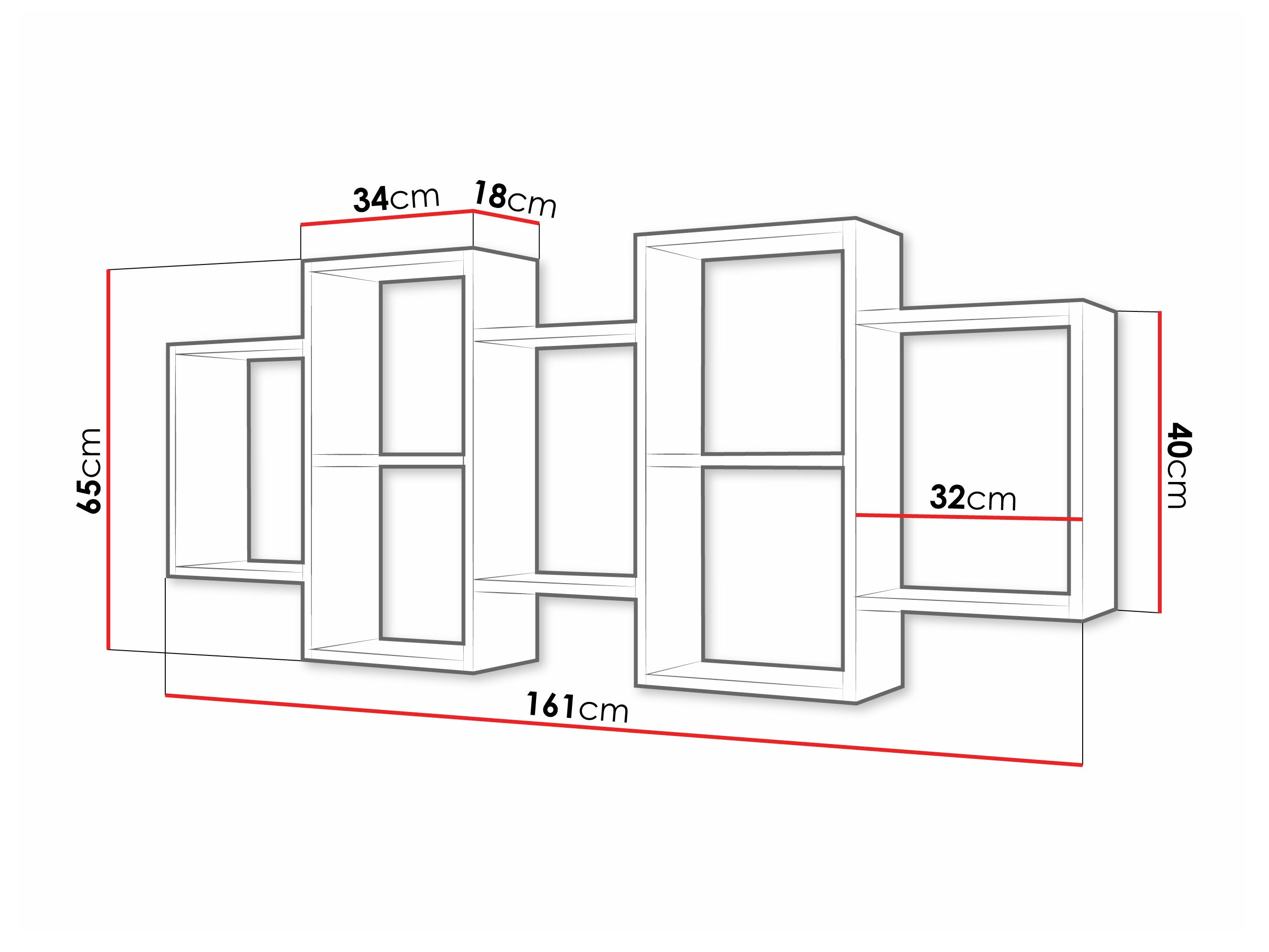 Wandregal Lexicon (Weiß)