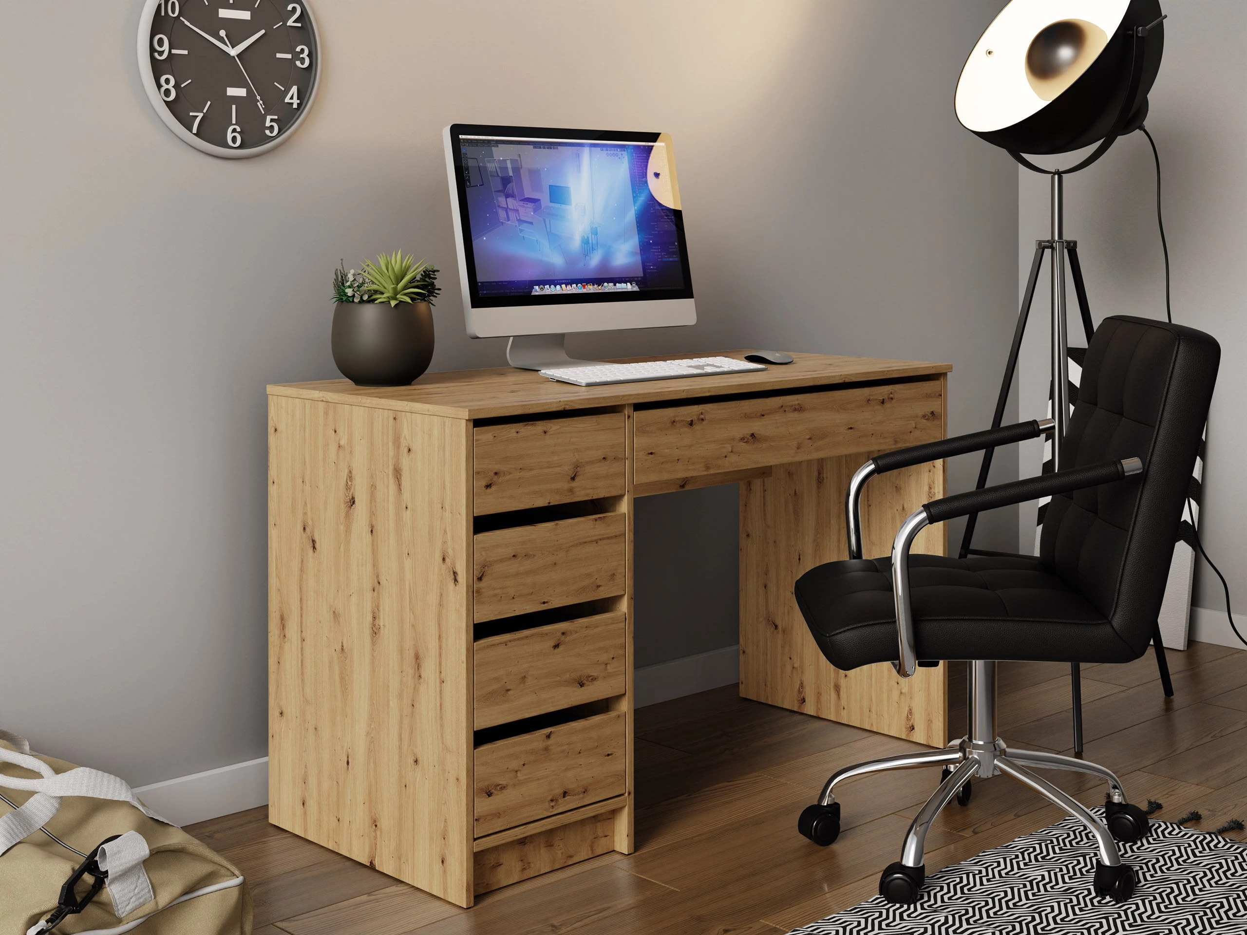 Bürotisch Comfivo Terros I (Artisan Eichenholzoptik)