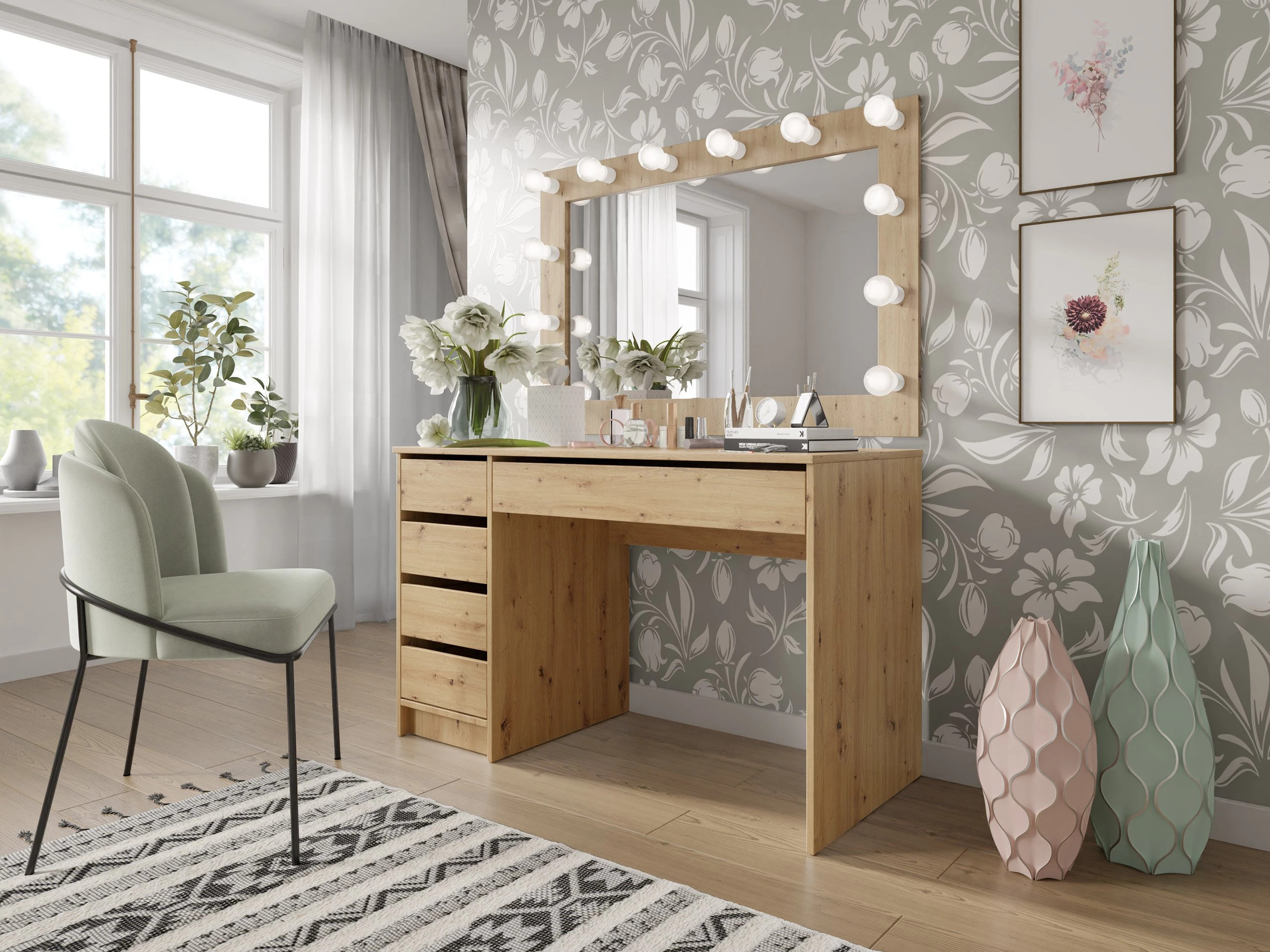 Bürotisch Comfivo Terros I (Artisan Eichenholzoptik)