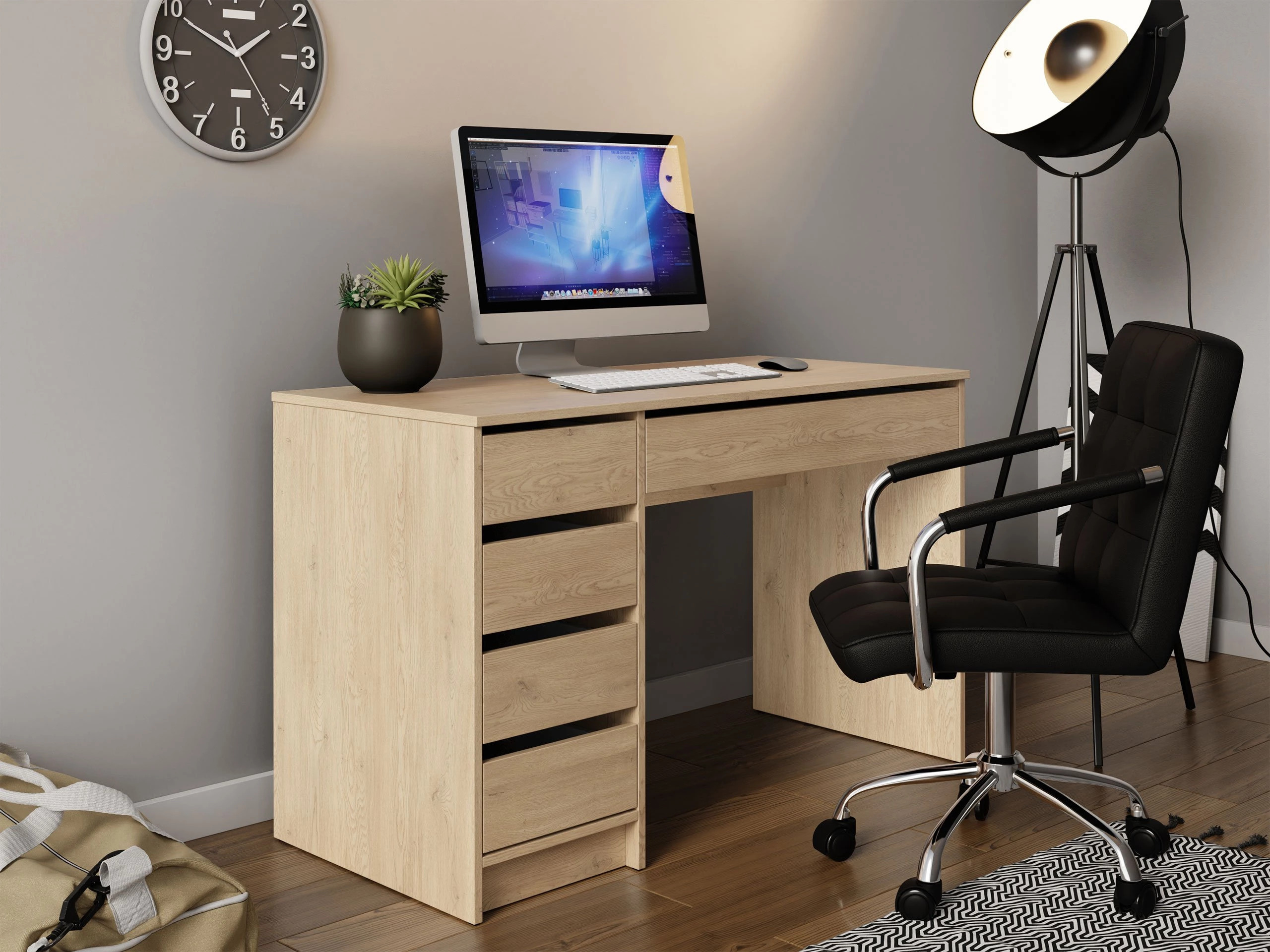 Bürotisch Comfivo Terros I (Eichenholzoptik)