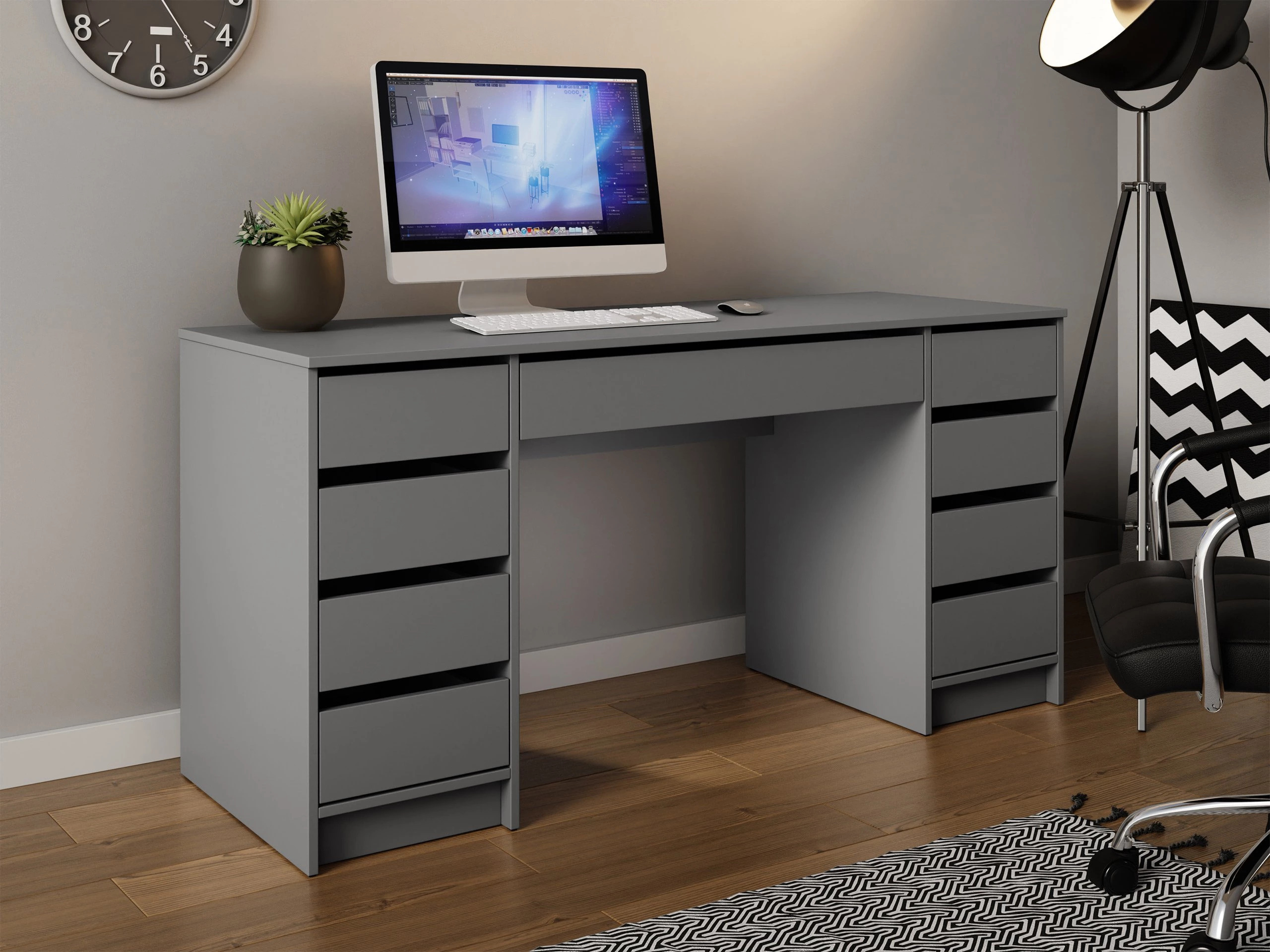 Bürotisch Comfivo Terros II (Anthrazit)