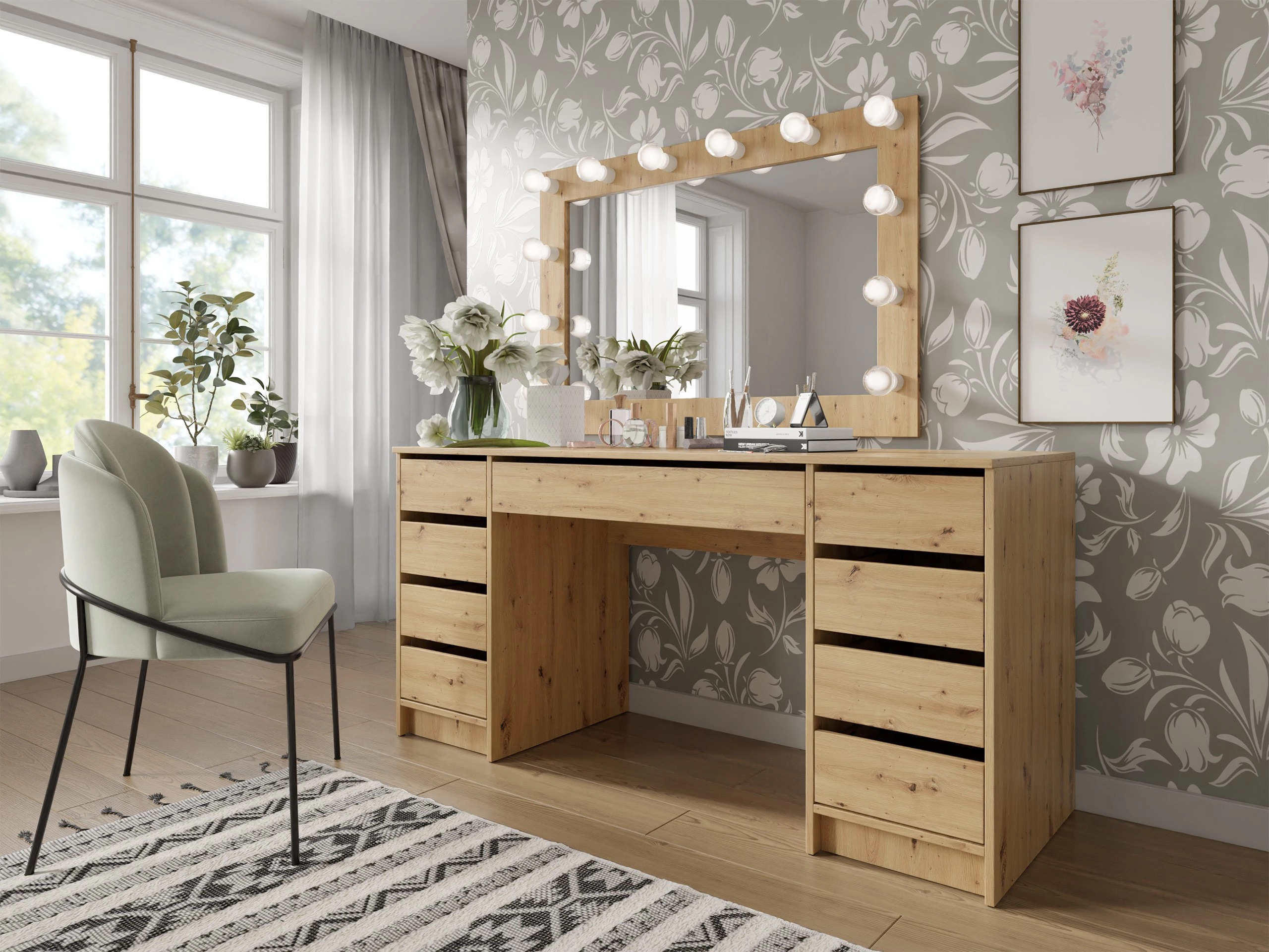 Bürotisch Comfivo Terros II (Artisan Eichenholzoptik)