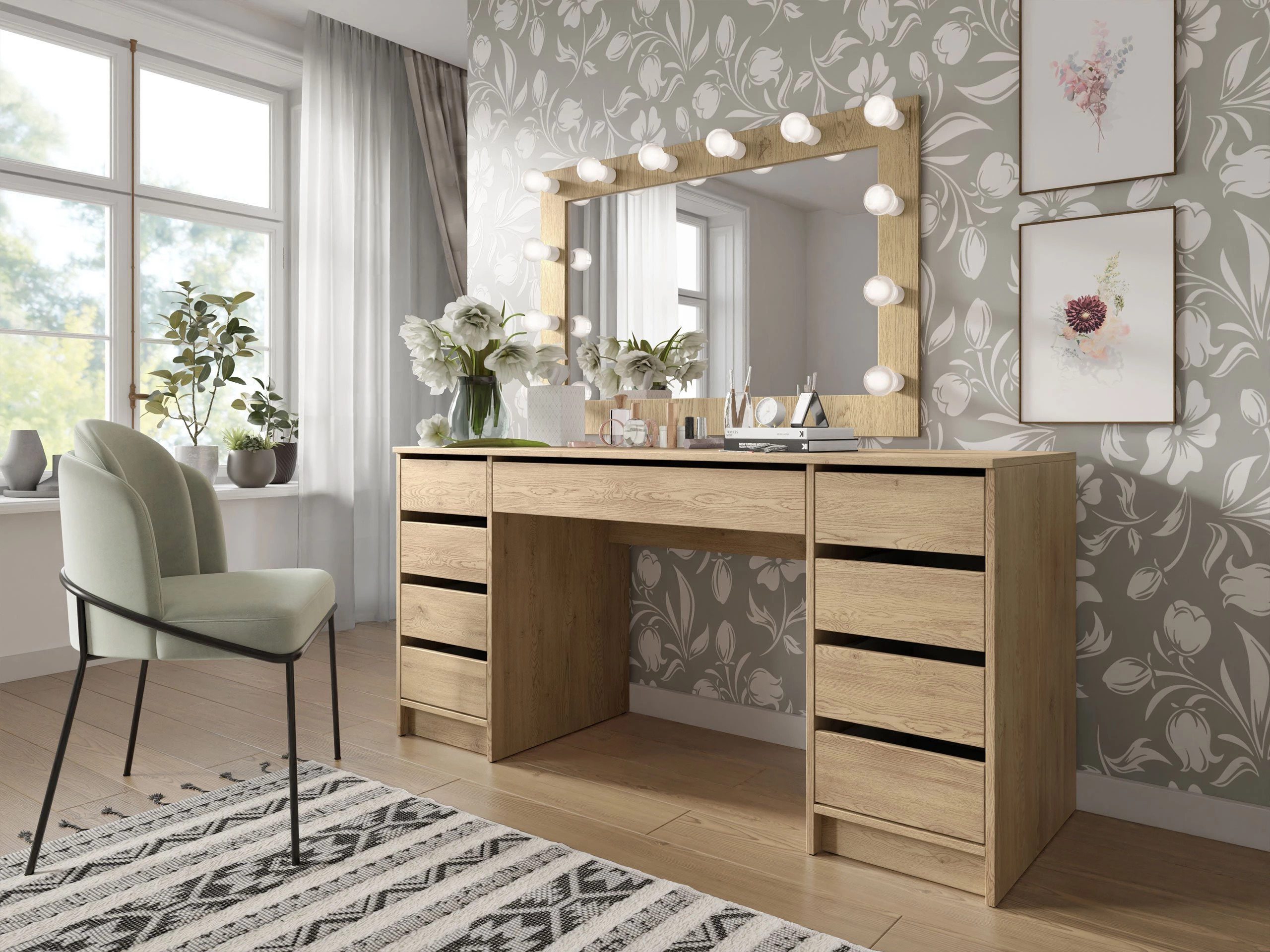 Bürotisch Comfivo Terros II (Eichenholzoptik)