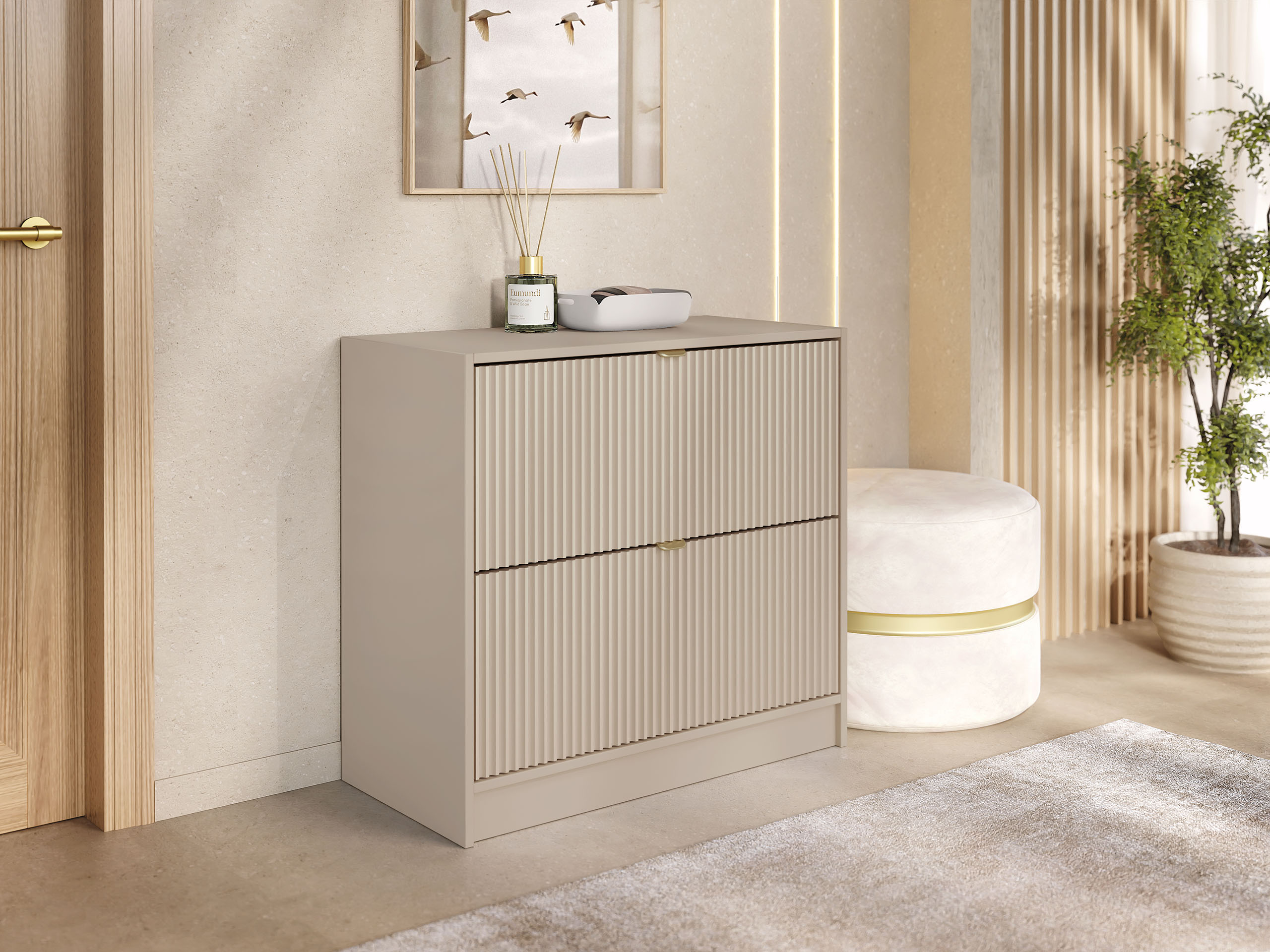 Schuhschrank Comfivo Velal II (Beige)