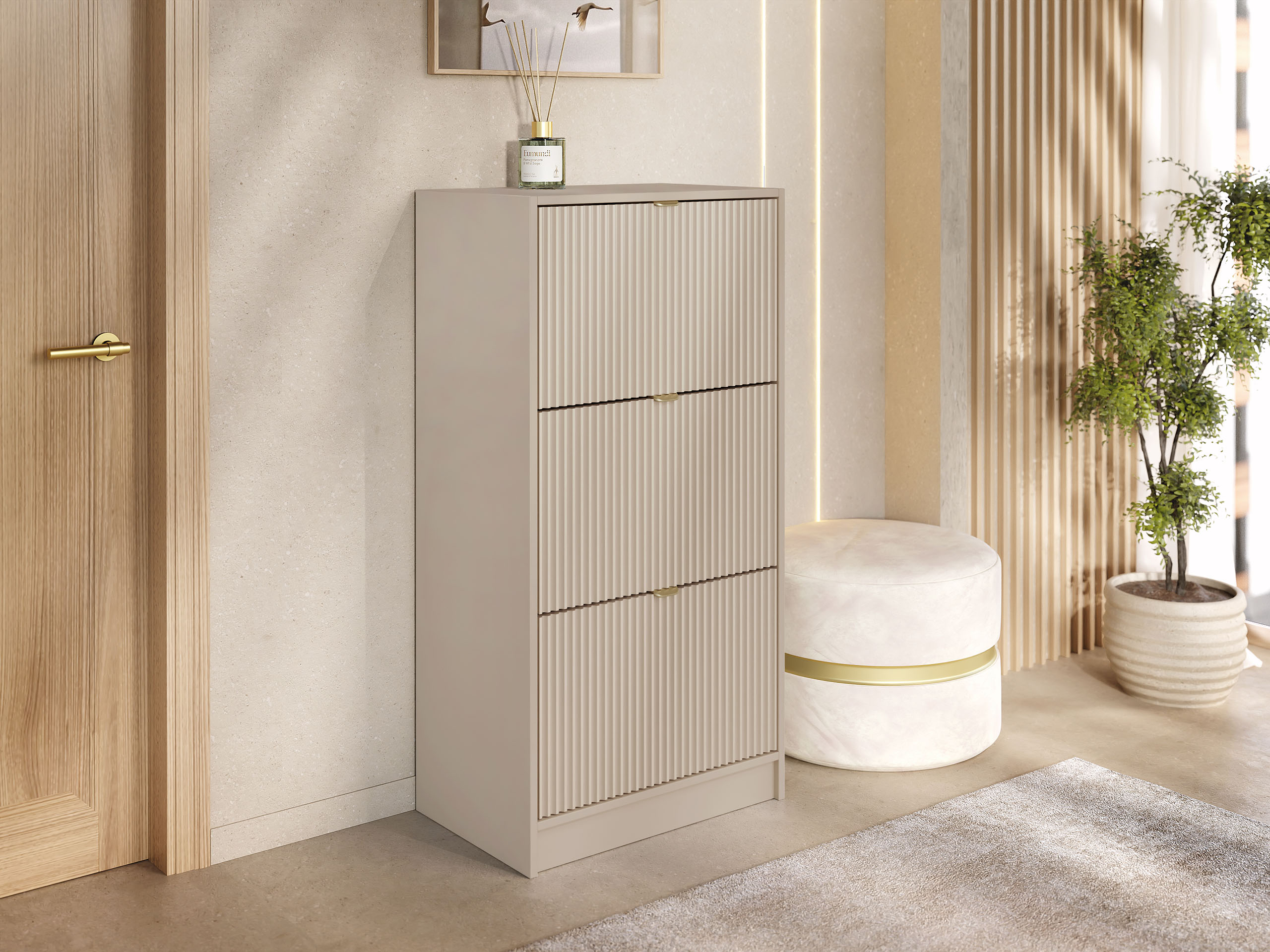 Schuhschrank Comfivo Velal III (Beige)