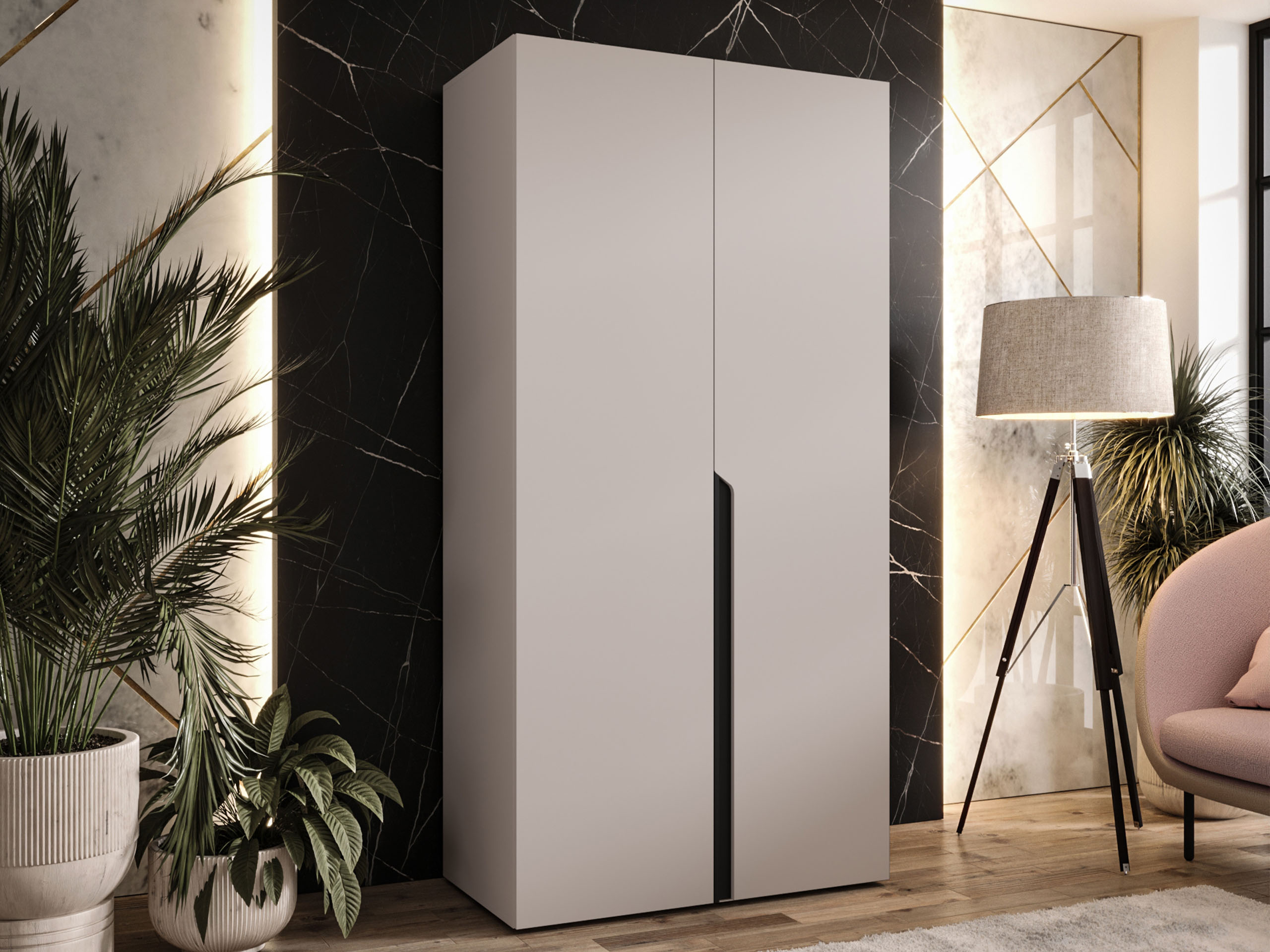 Kleiderschrank Hartford 579 (Kaschmir)