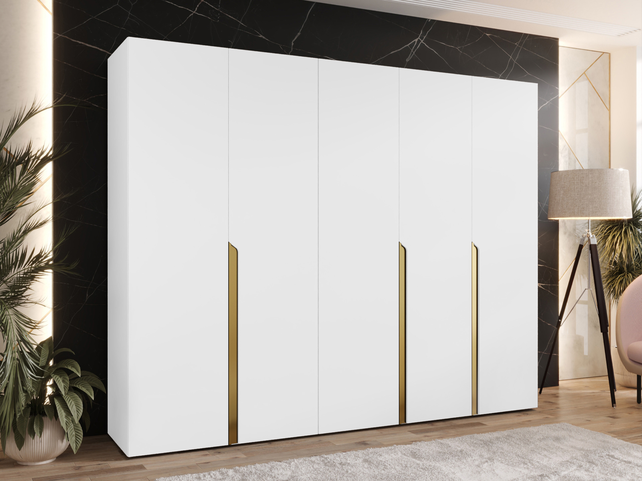 Kleiderschrank Hartford 582 (Weiß)