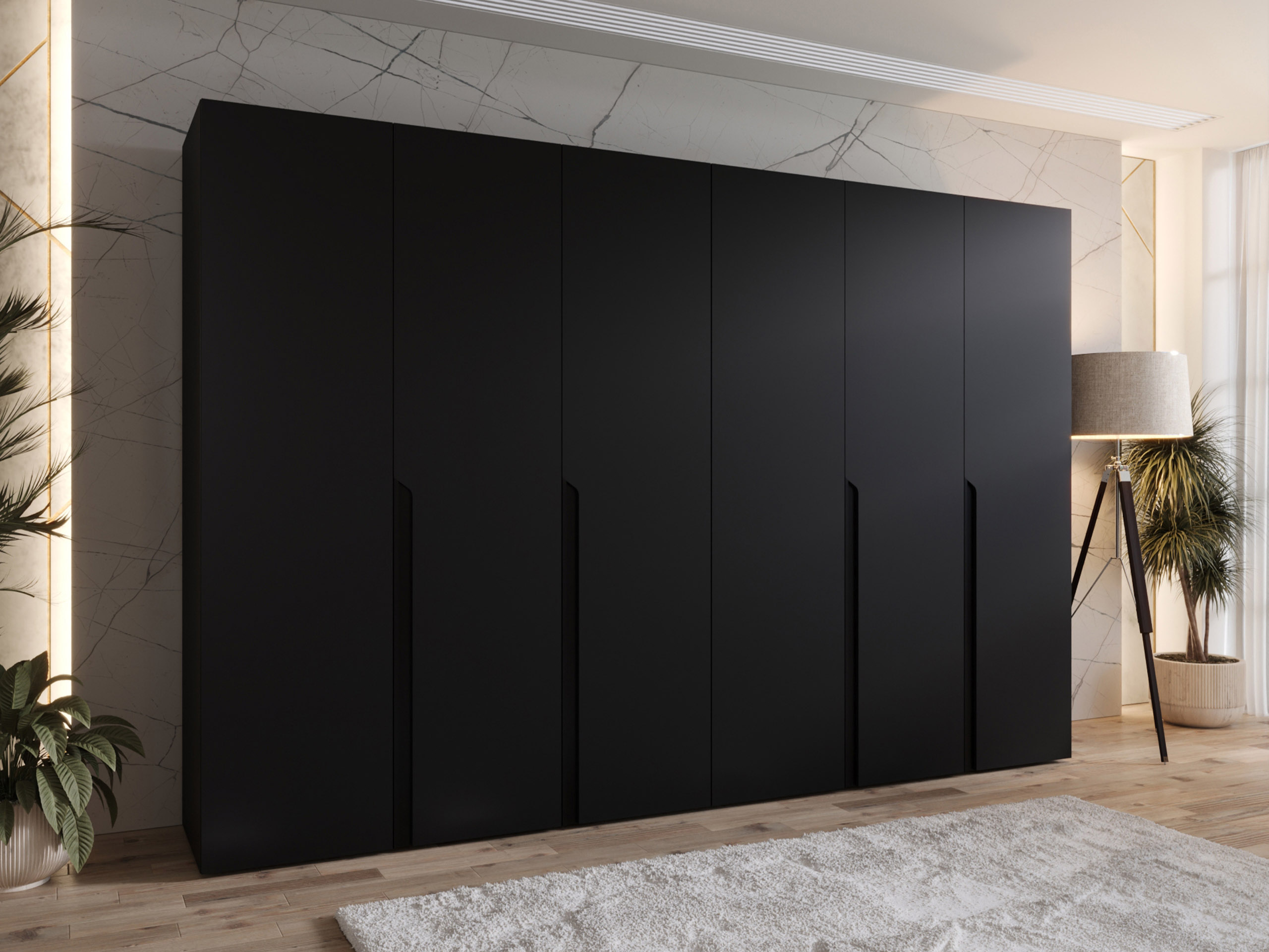 Kleiderschrank Hartford 583 (Schwarz)