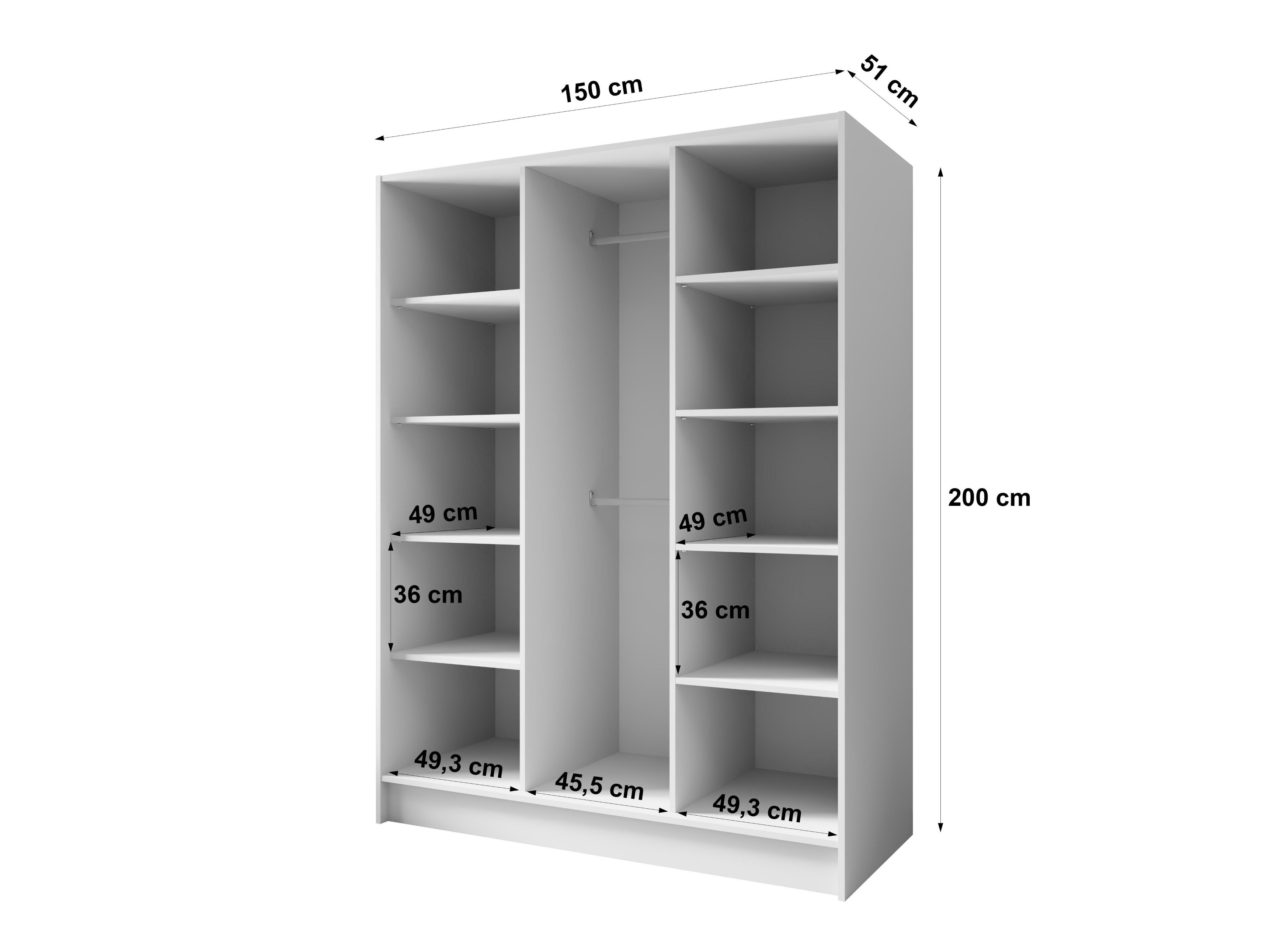 Kleiderschrank Arecibo 104