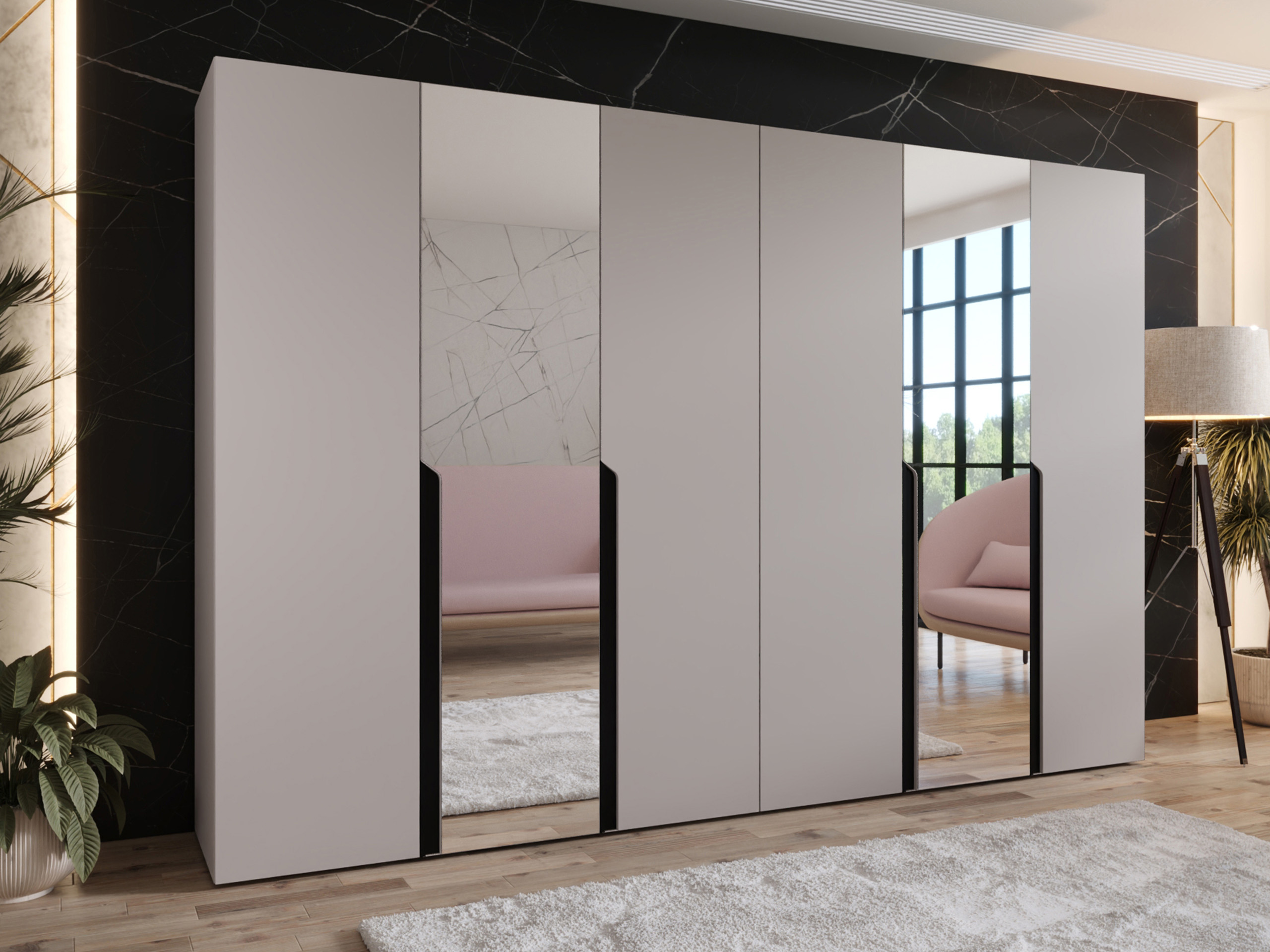 Kleiderschrank Hartford 588 (Kaschmir)