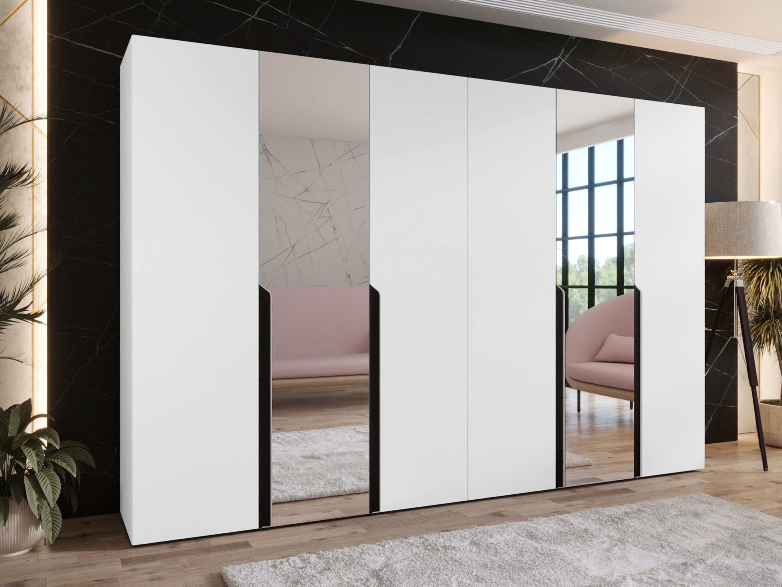 Kleiderschrank Hartford 588 (Weiß)