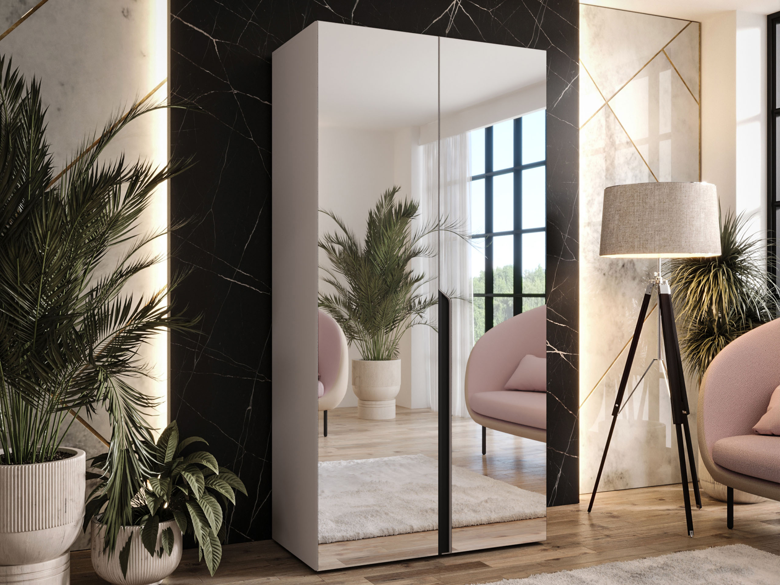 Kleiderschrank Hartford 589 (Kaschmir)