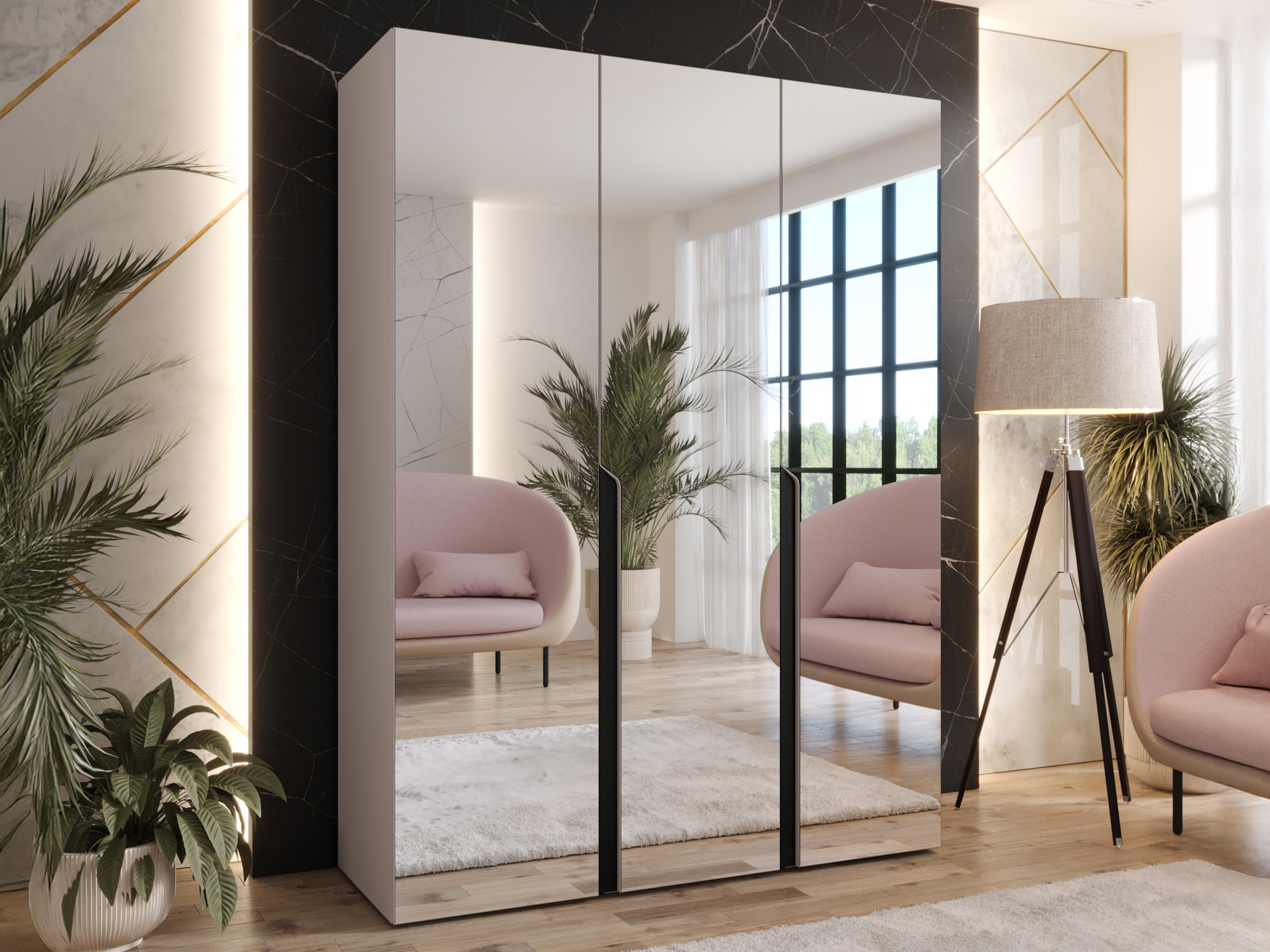 Kleiderschrank Hartford 590 (Kaschmir)