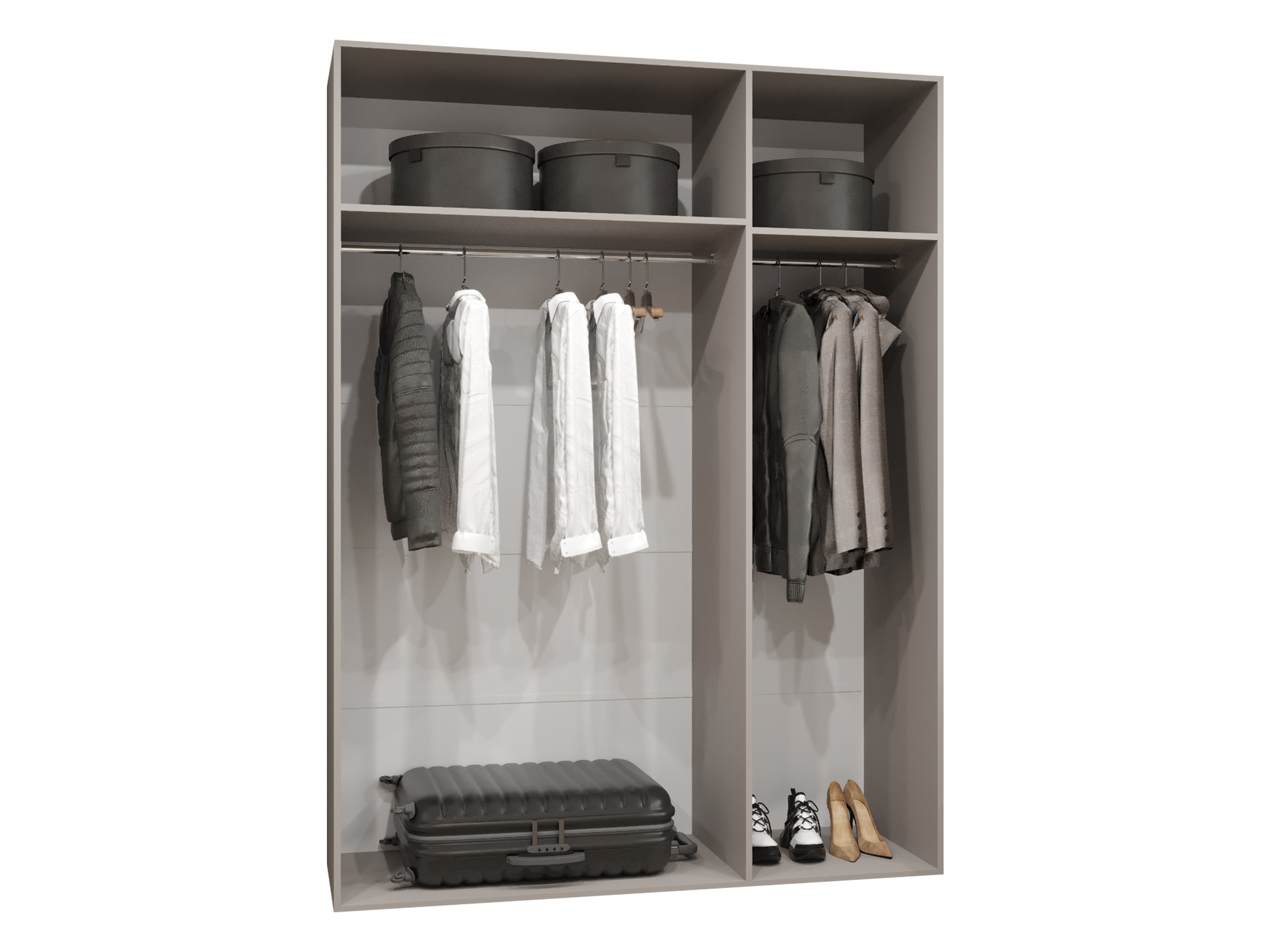 Kleiderschrank Hartford 590 (Weiß)