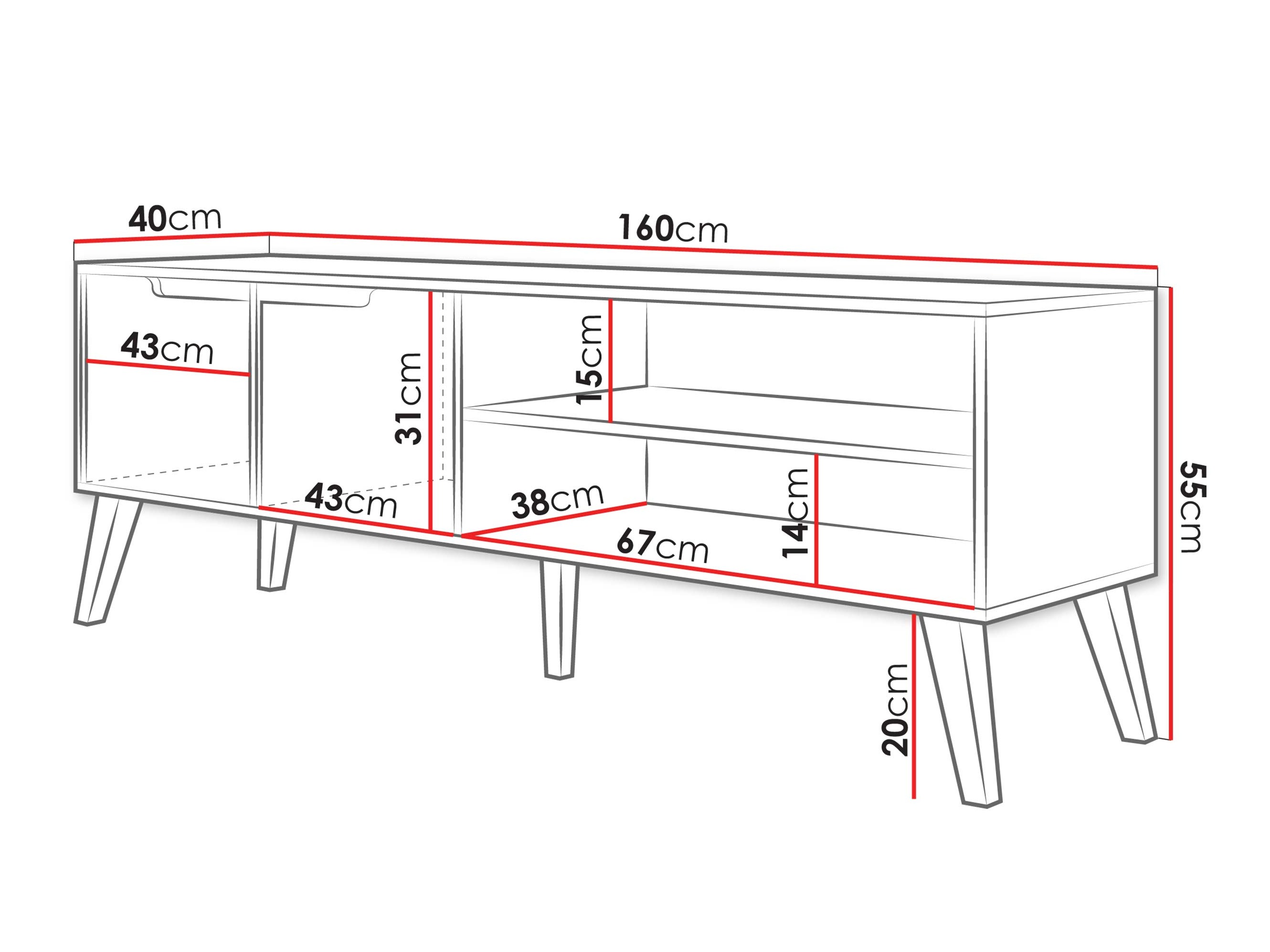 TV-Möbel Otis (Kaschmir)