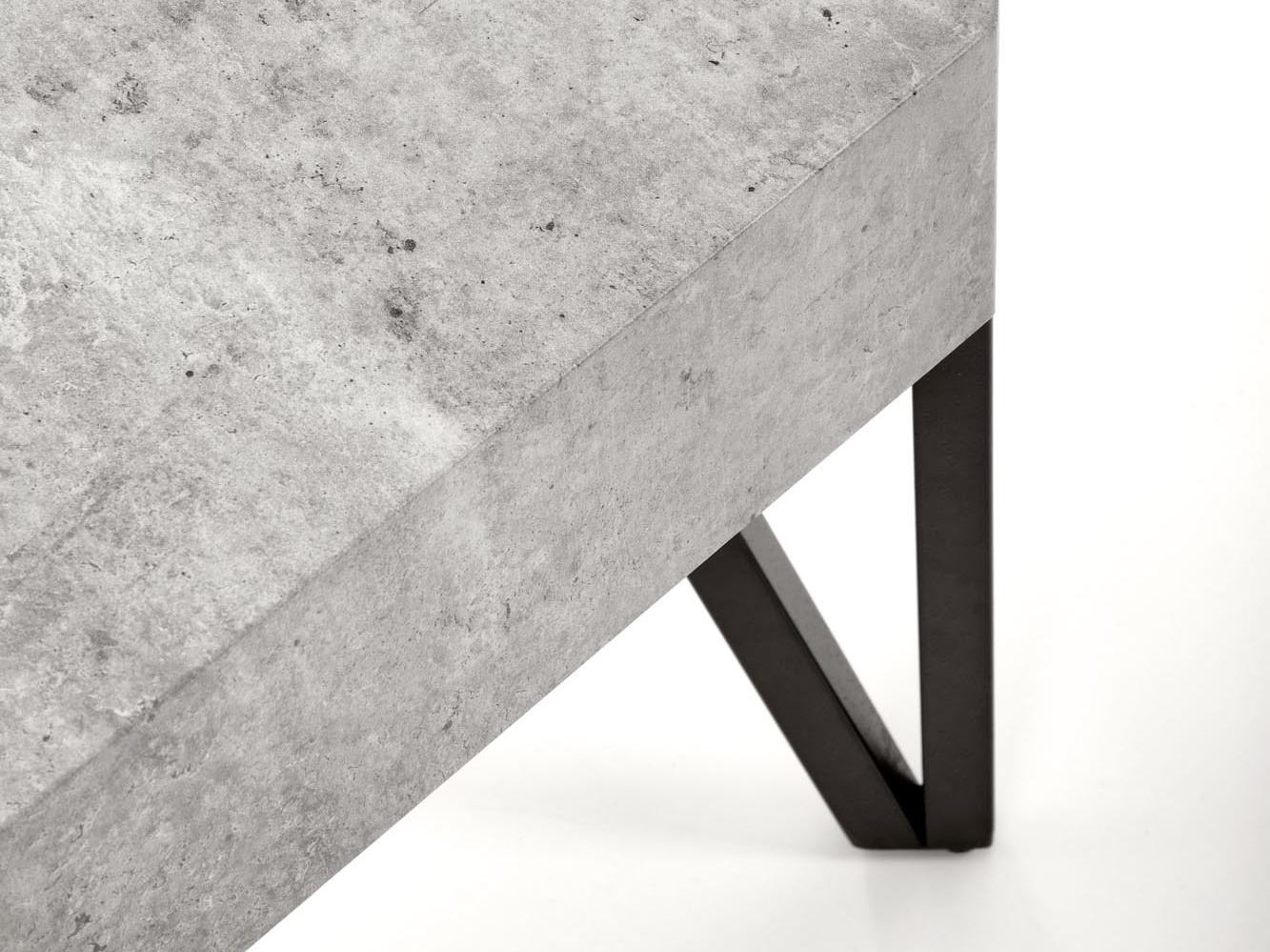 Couchtisch Houston 303 (Beton + Schwarz)