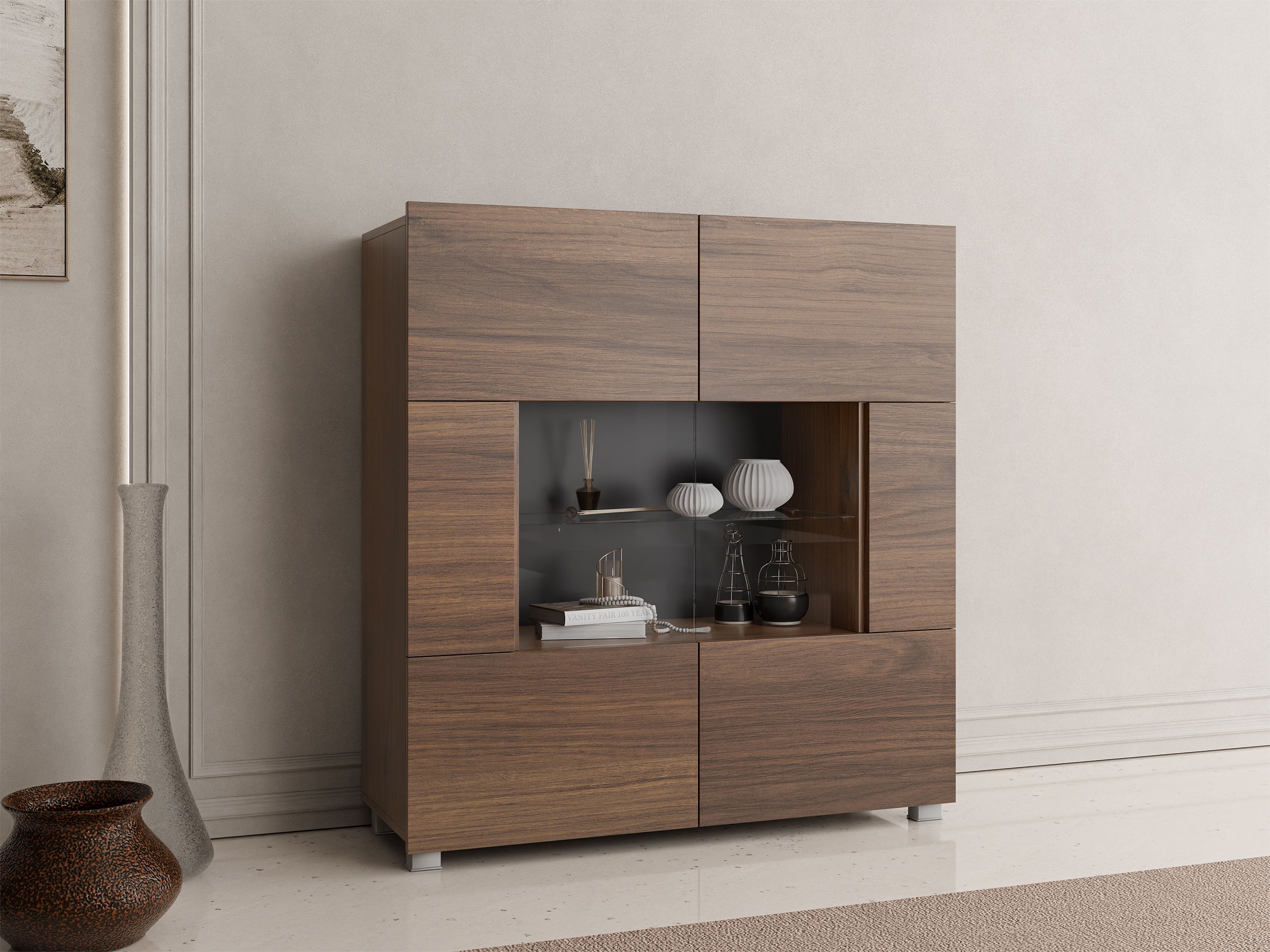 Sideboard Remus (Walnussholzoptik)