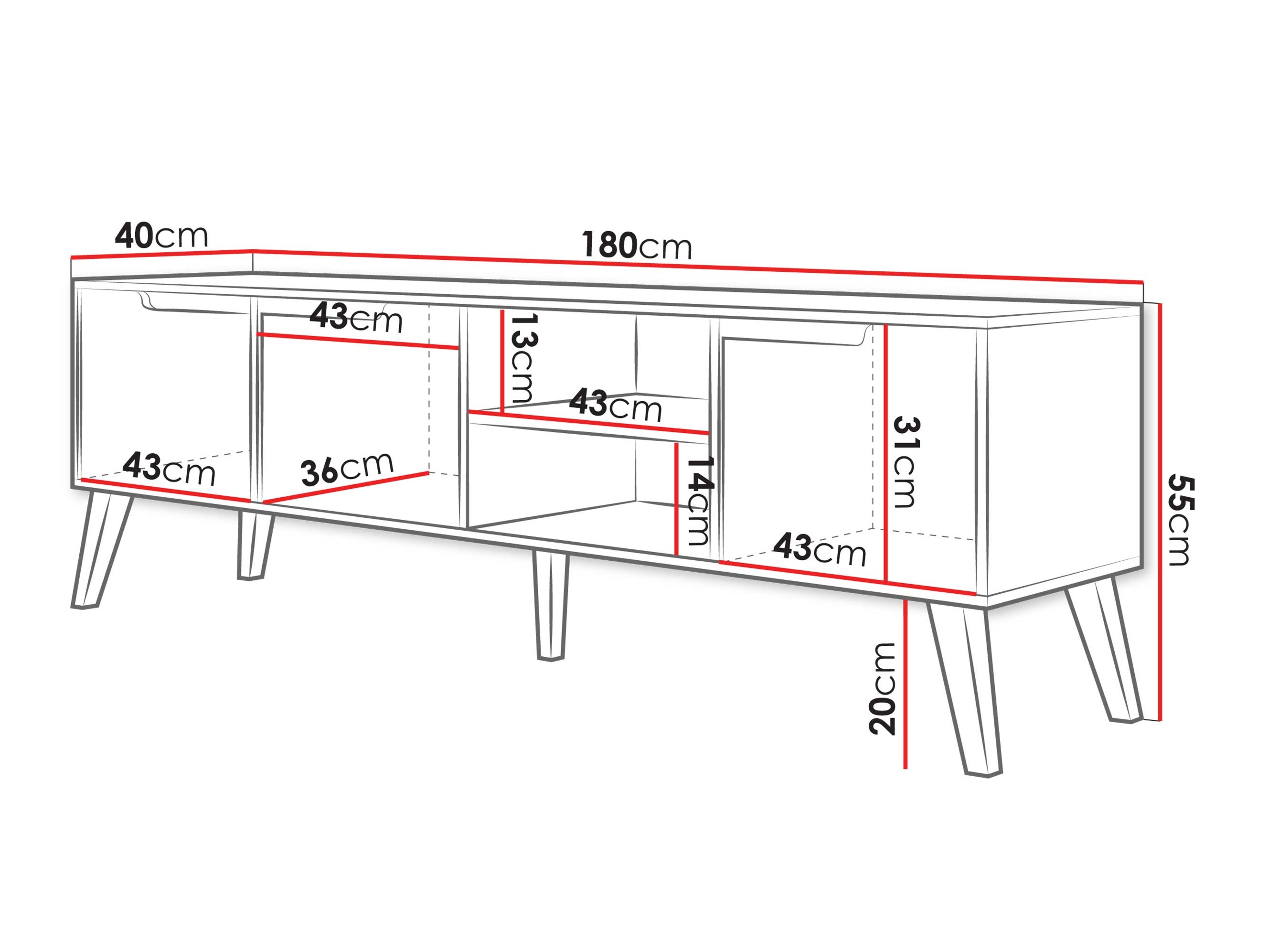 TV-Möbel Elbtive 101 (Kaschmir)