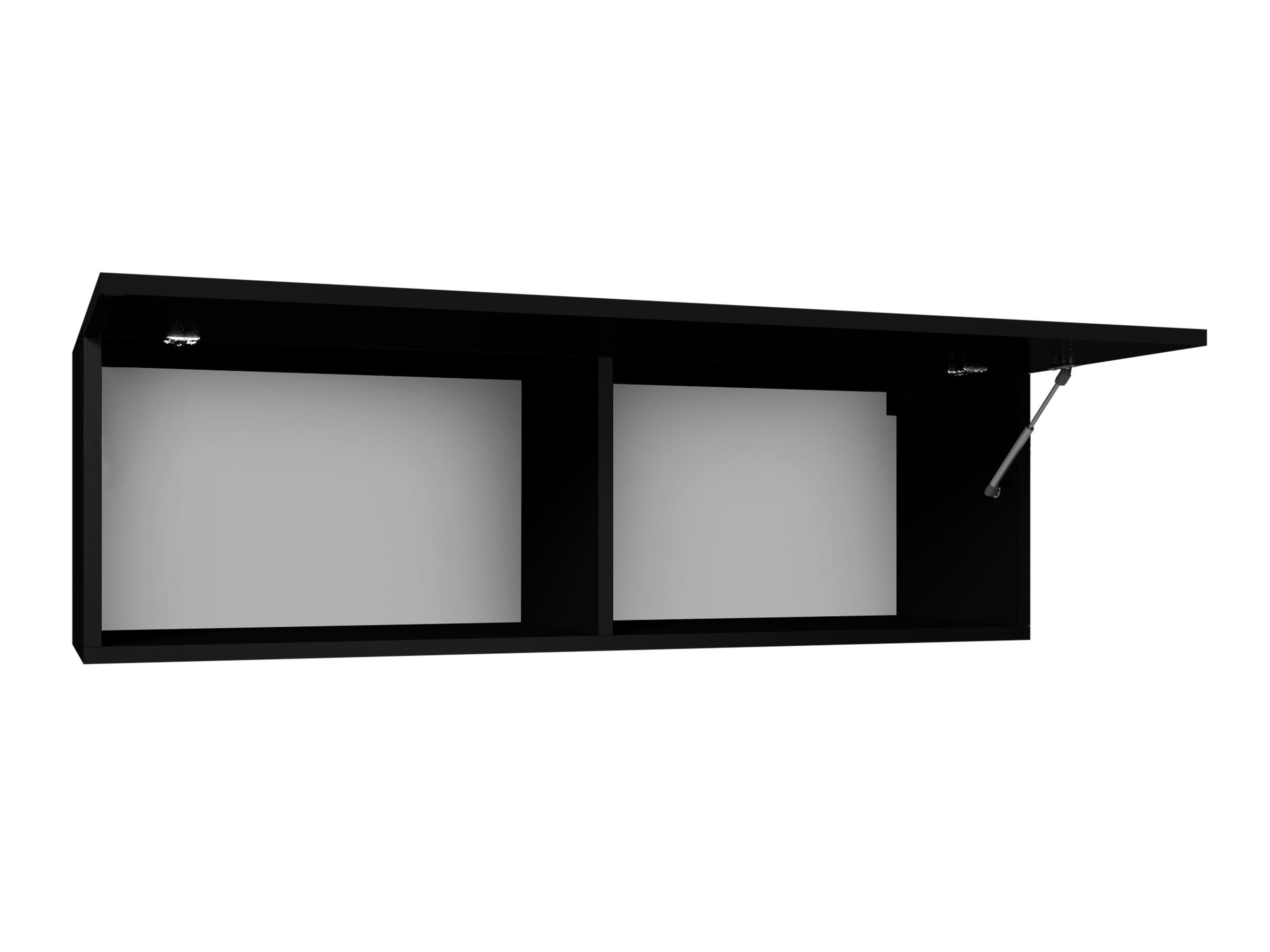 Hängeschrank Remus (Weiß + Weiß glänzend)