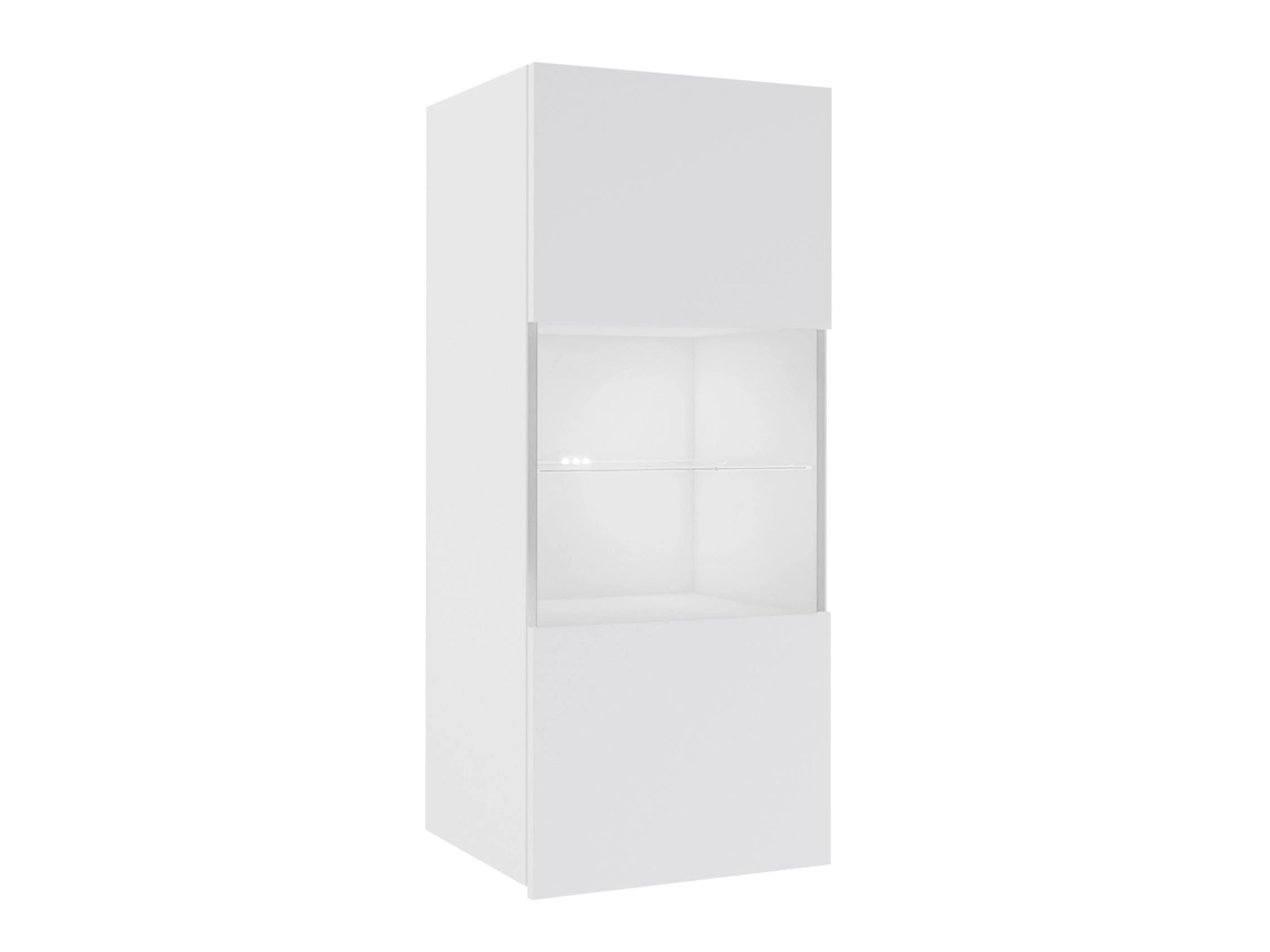 Hängeschrank Remus I (Weiß + Weiß glänzend)