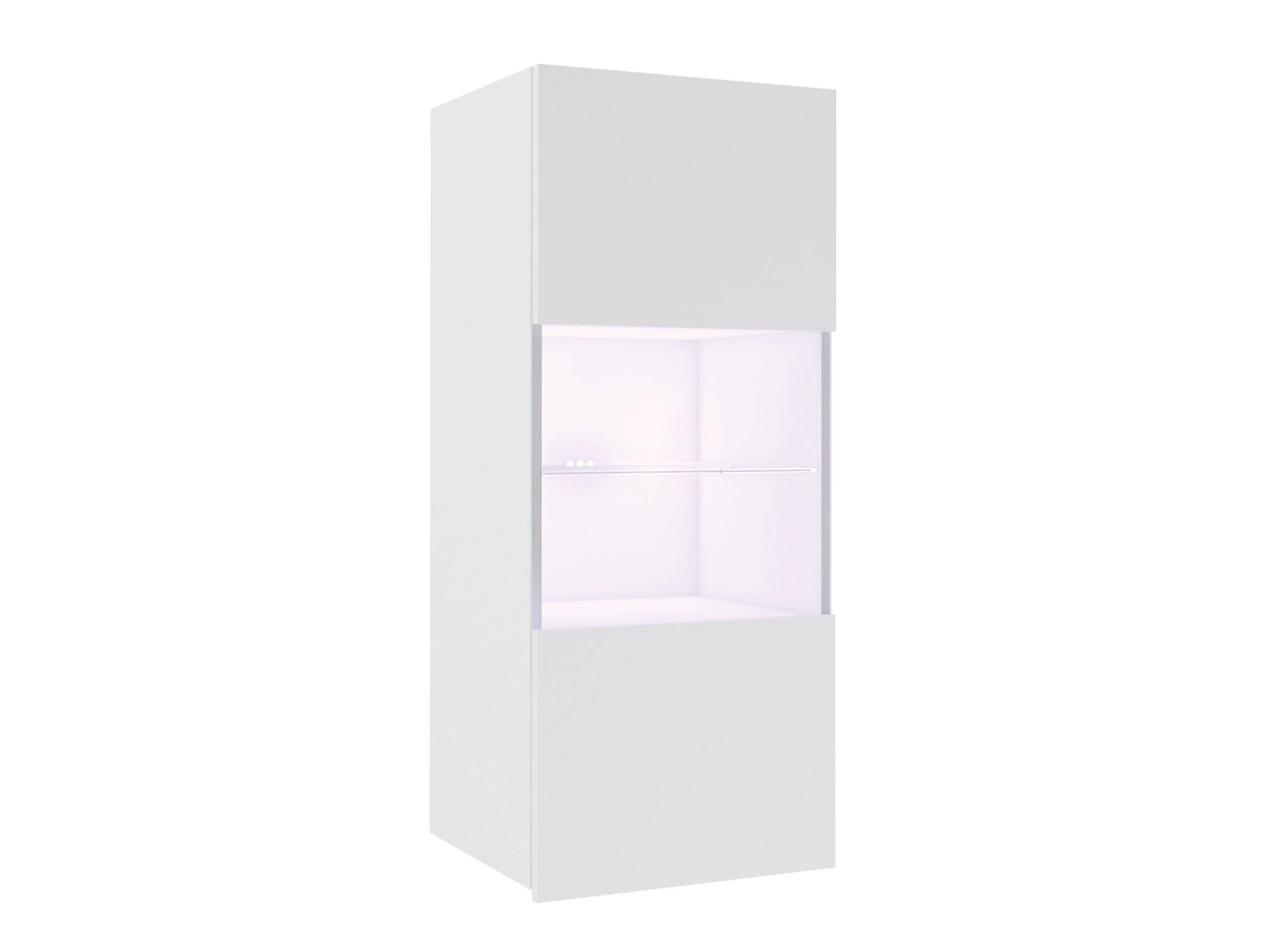 Hängeschrank Remus I (Weiß + Weiß glänzend)