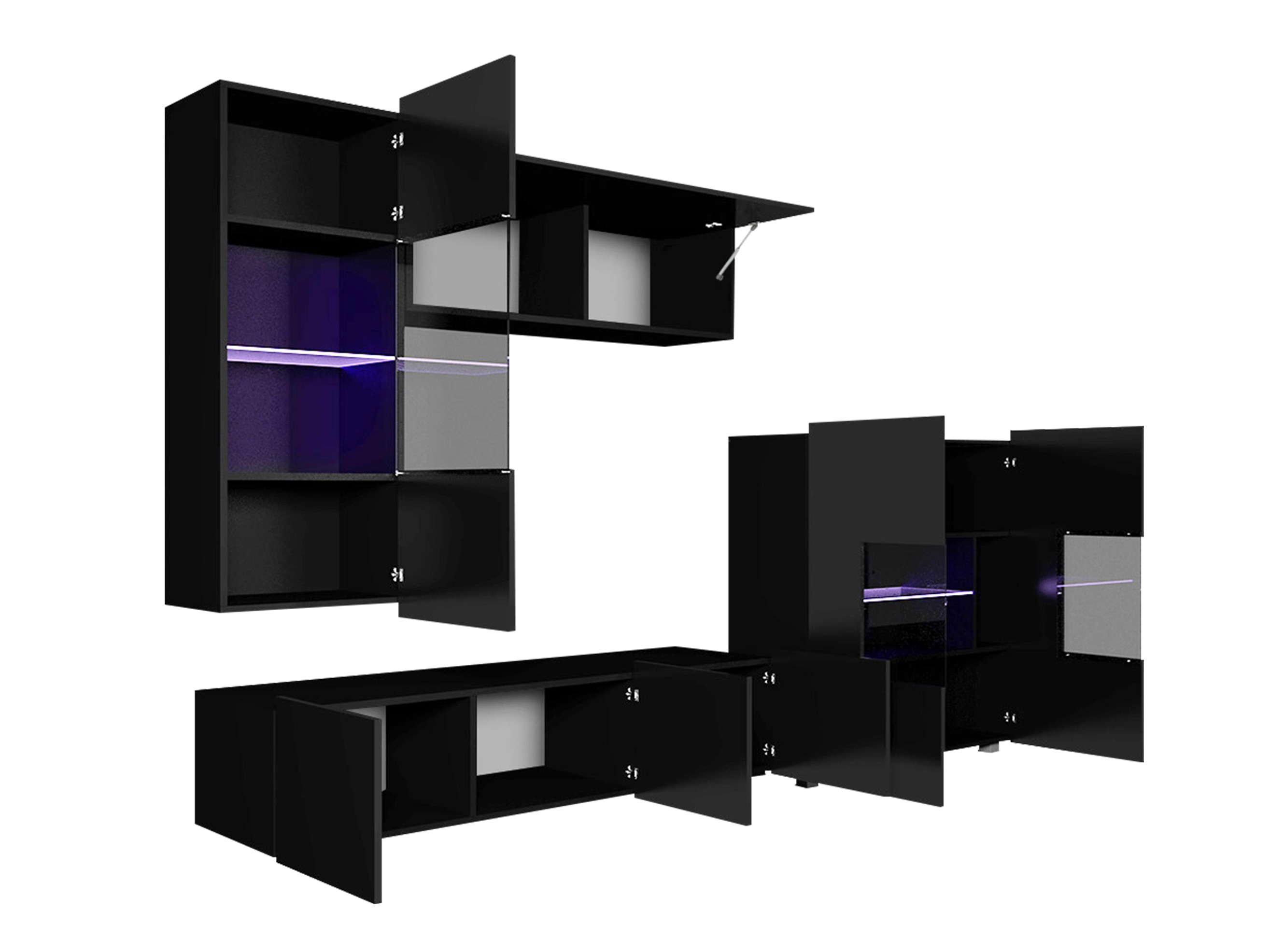 Wohnzimmer-Sets Remus III (Walnussholzoptik)
