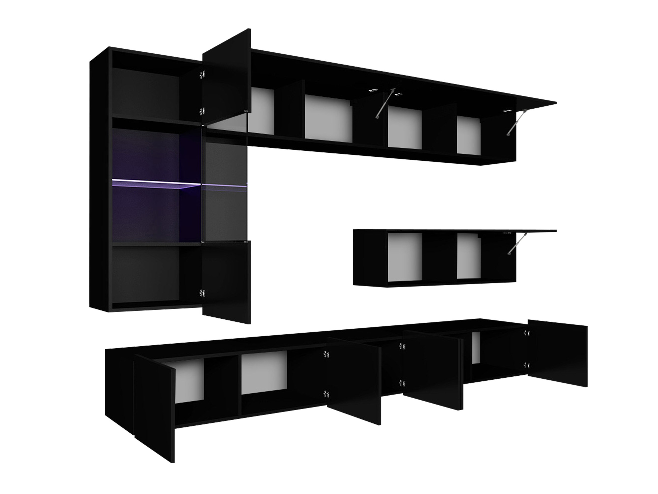 Wohnzimmer-Sets Remus IV (Walnussholzoptik)