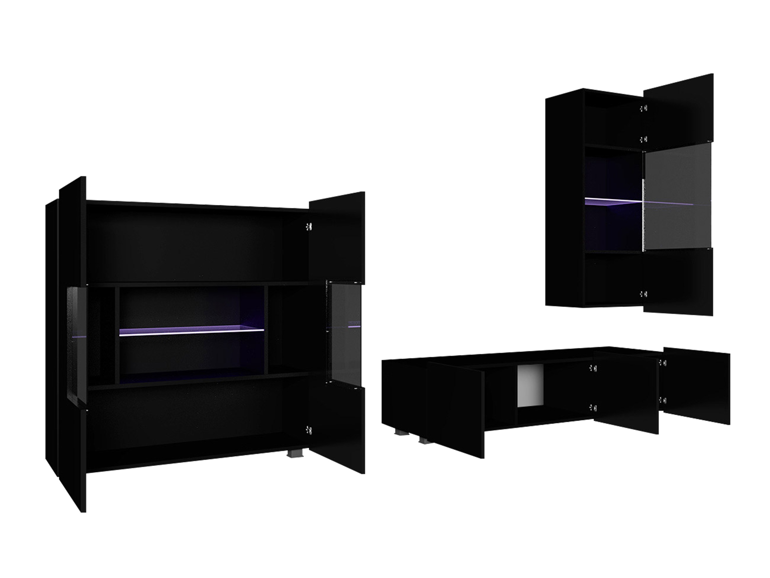 Wohnzimmer-Sets Remus VII (Walnussholzoptik)