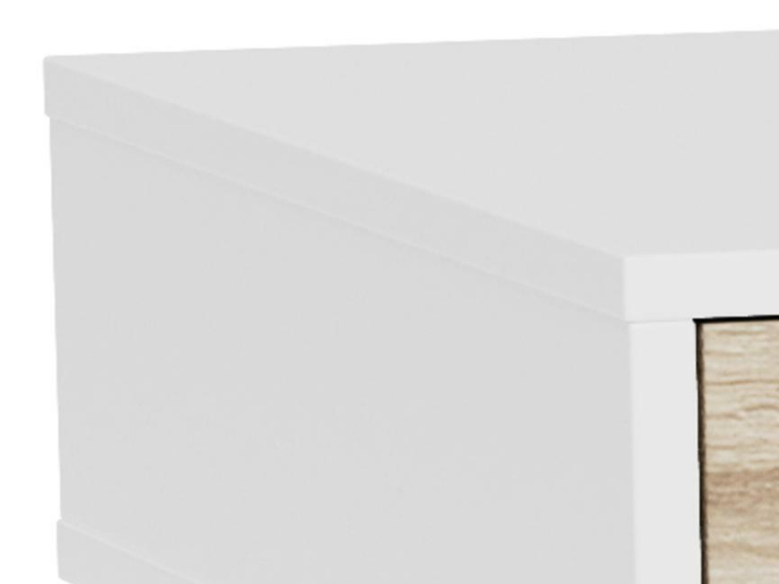 Bürotisch Norsica 113 (Weiß + Eichenholzoptik)