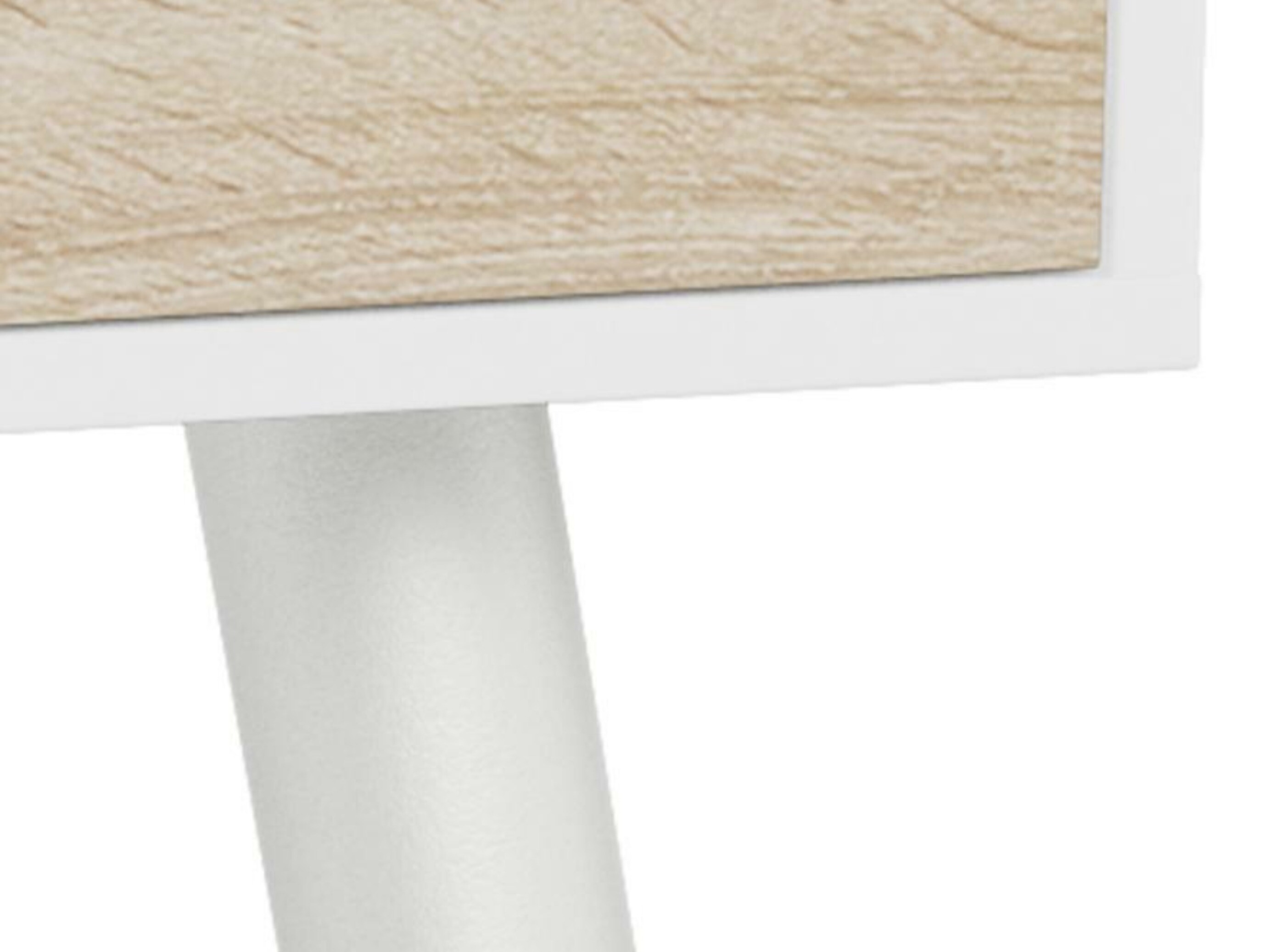 Bürotisch Norsica 113 (Weiß + Eichenholzoptik)