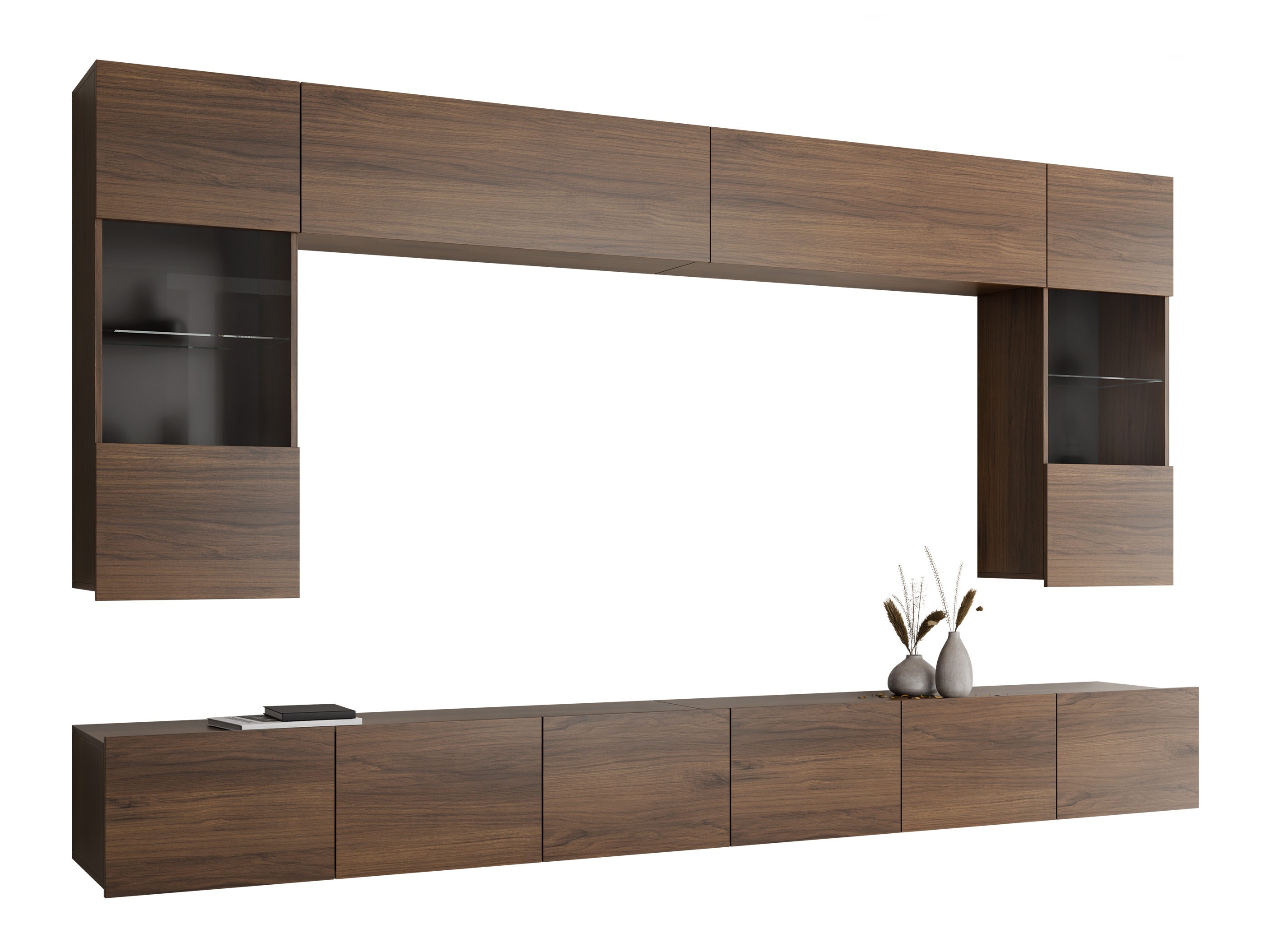 Wohnzimmer-Sets Remus I (Walnussholzoptik)