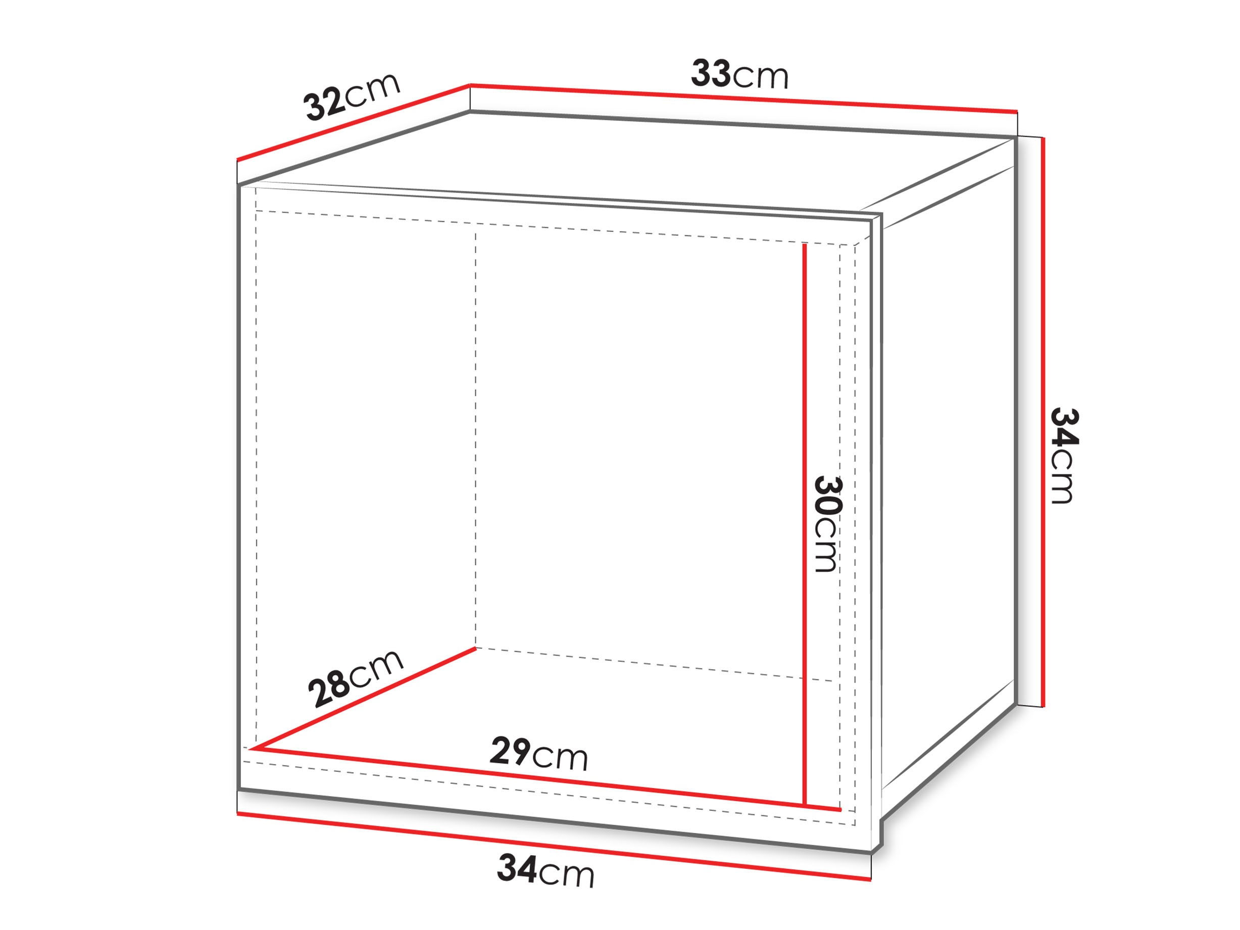 Hängeschrank Remus II (Schwarz + Schwarz glänzend)