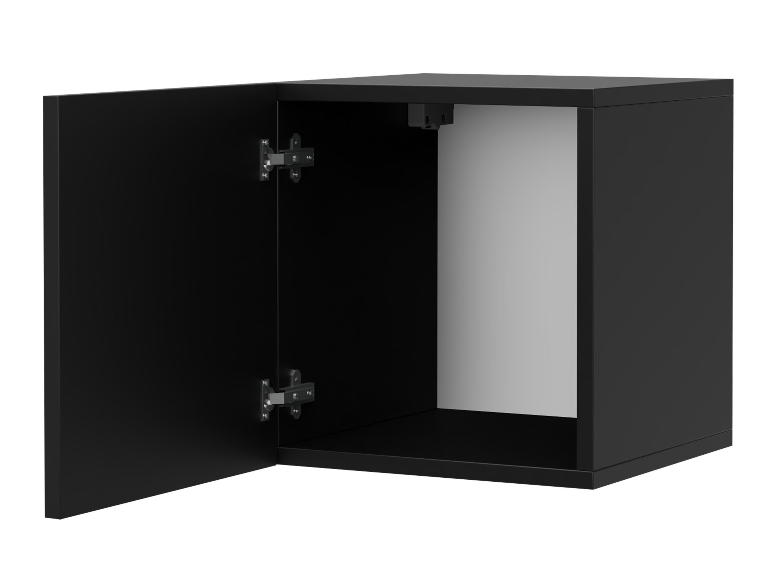 Hängeschrank Remus II (Weiß + Weiß glänzend)