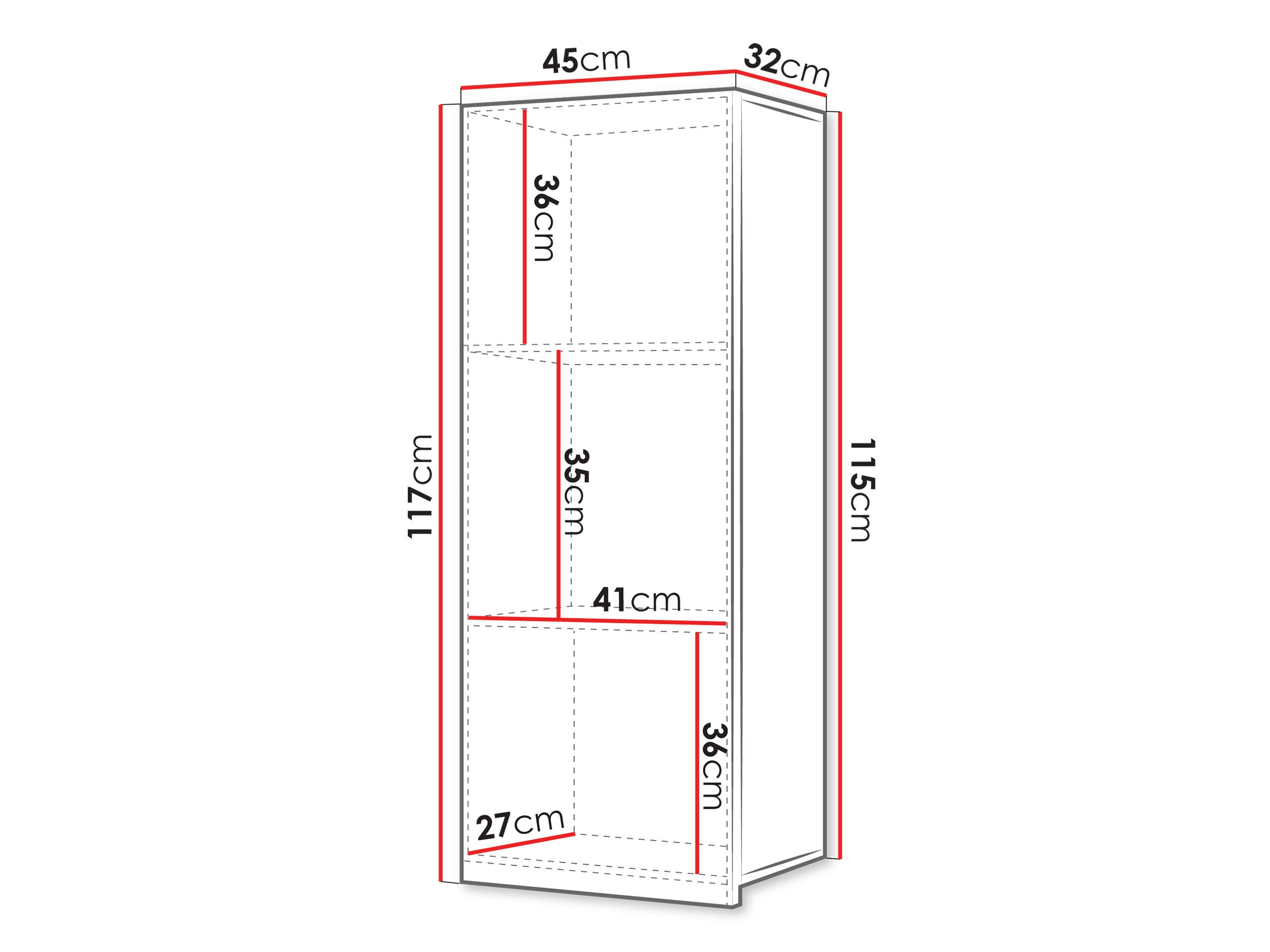 Hängeschrank Tivdalu 126 (Schwarz + Schwarz glänzend)