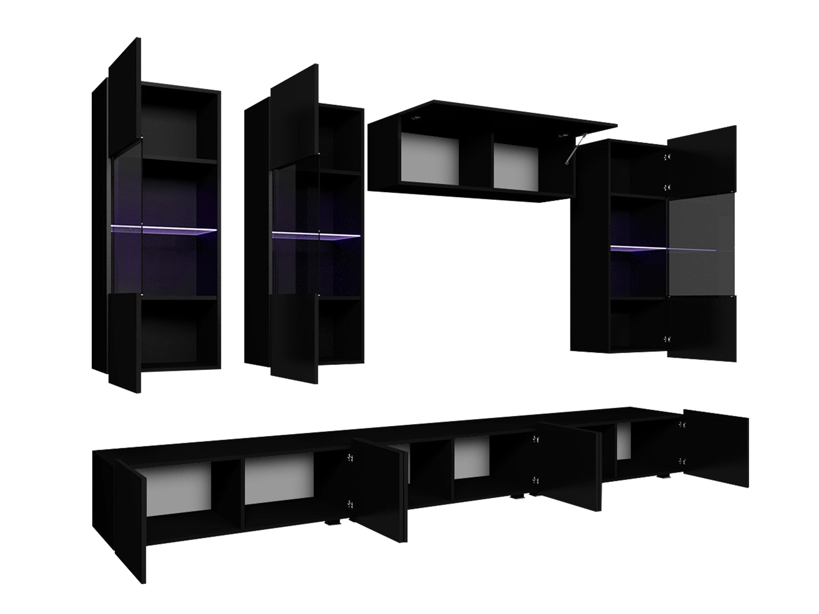 Wohnzimmer-Sets Remus XI (Walnussholzoptik)