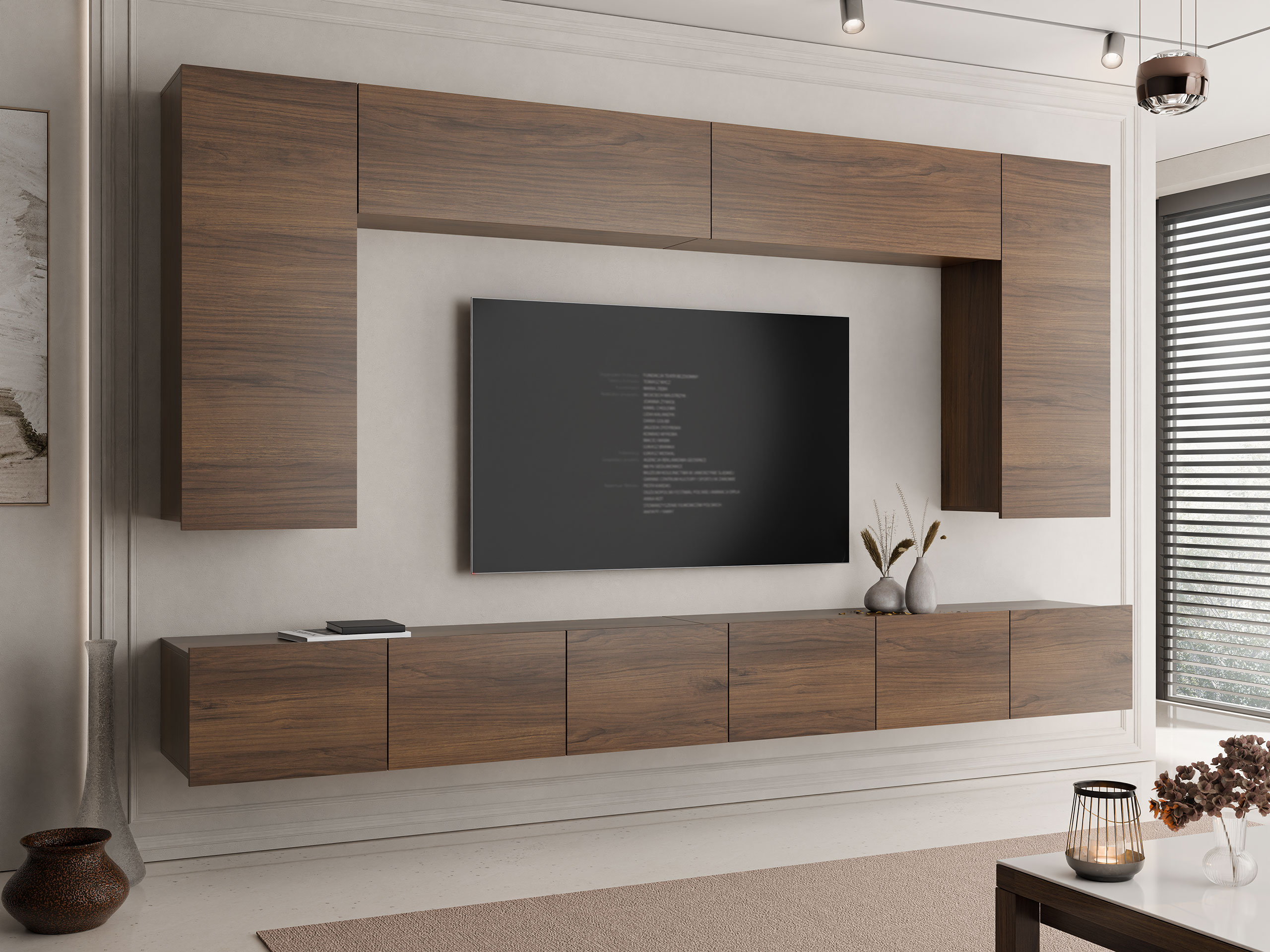 Wohnzimmer-Sets Remus XIII (Walnussholzoptik)