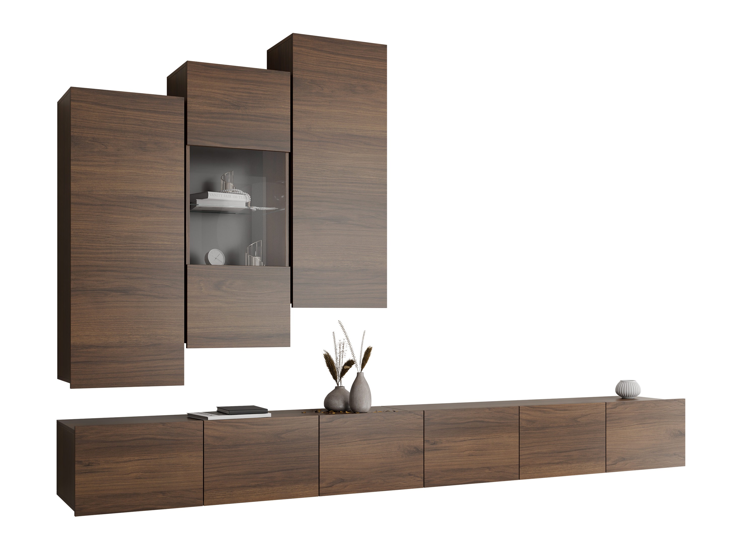 Wohnzimmer-Sets Remus XVII (Walnussholzoptik)
