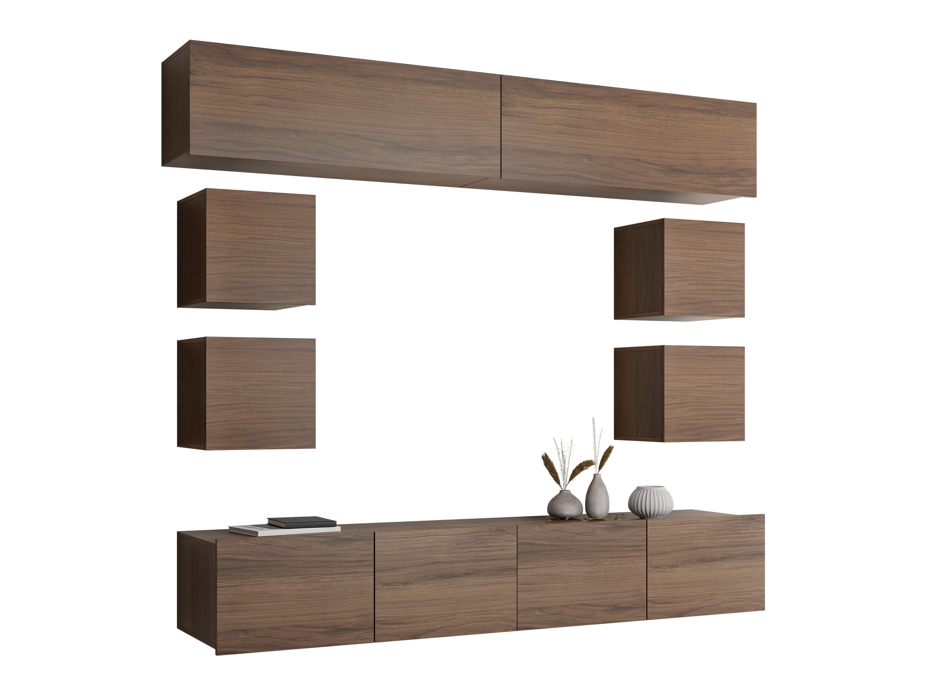 Wohnzimmer-Sets Remus XVI (Walnussholzoptik)