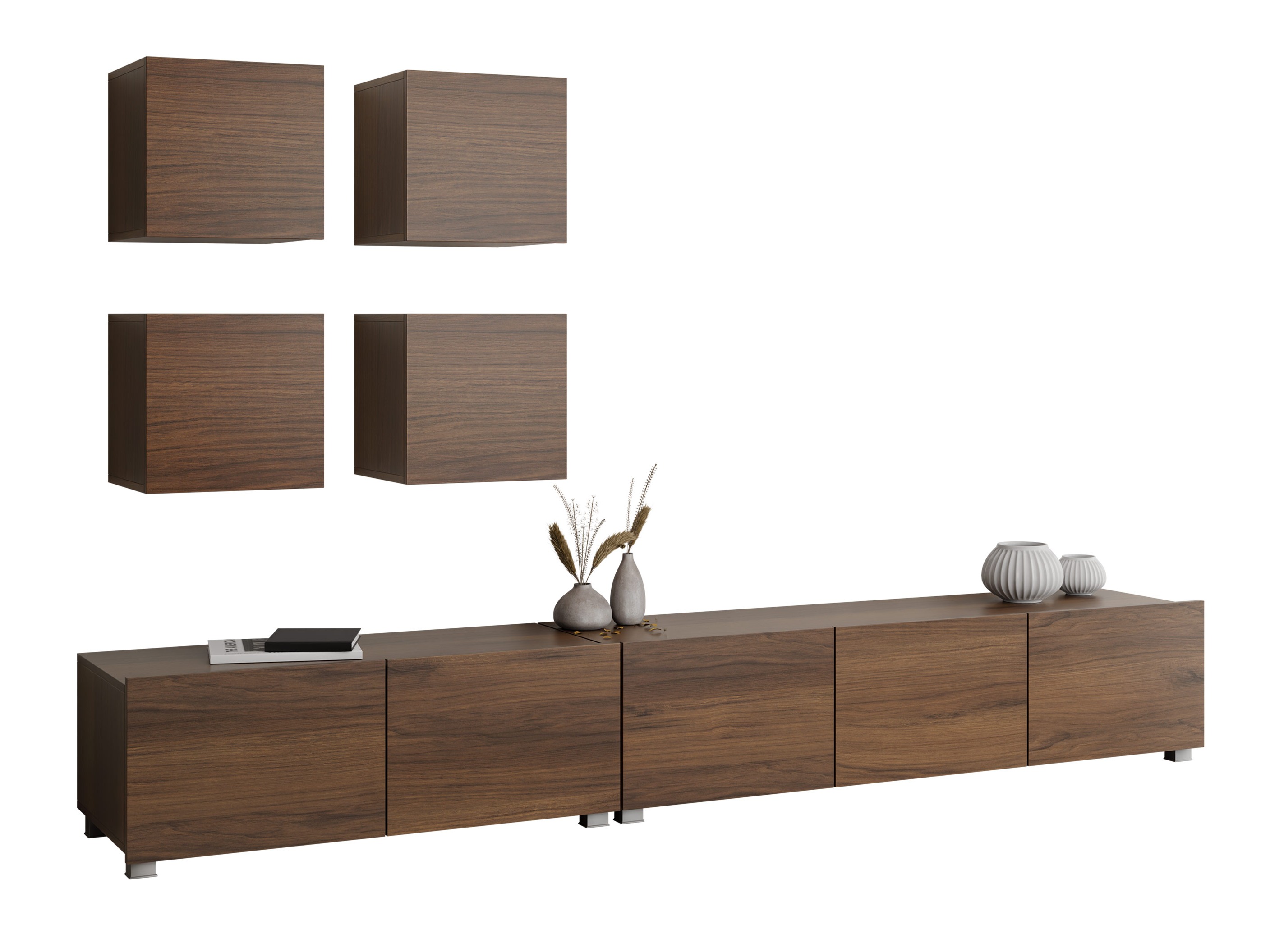 Wohnzimmer-Sets Remus XVIII (Walnussholzoptik)