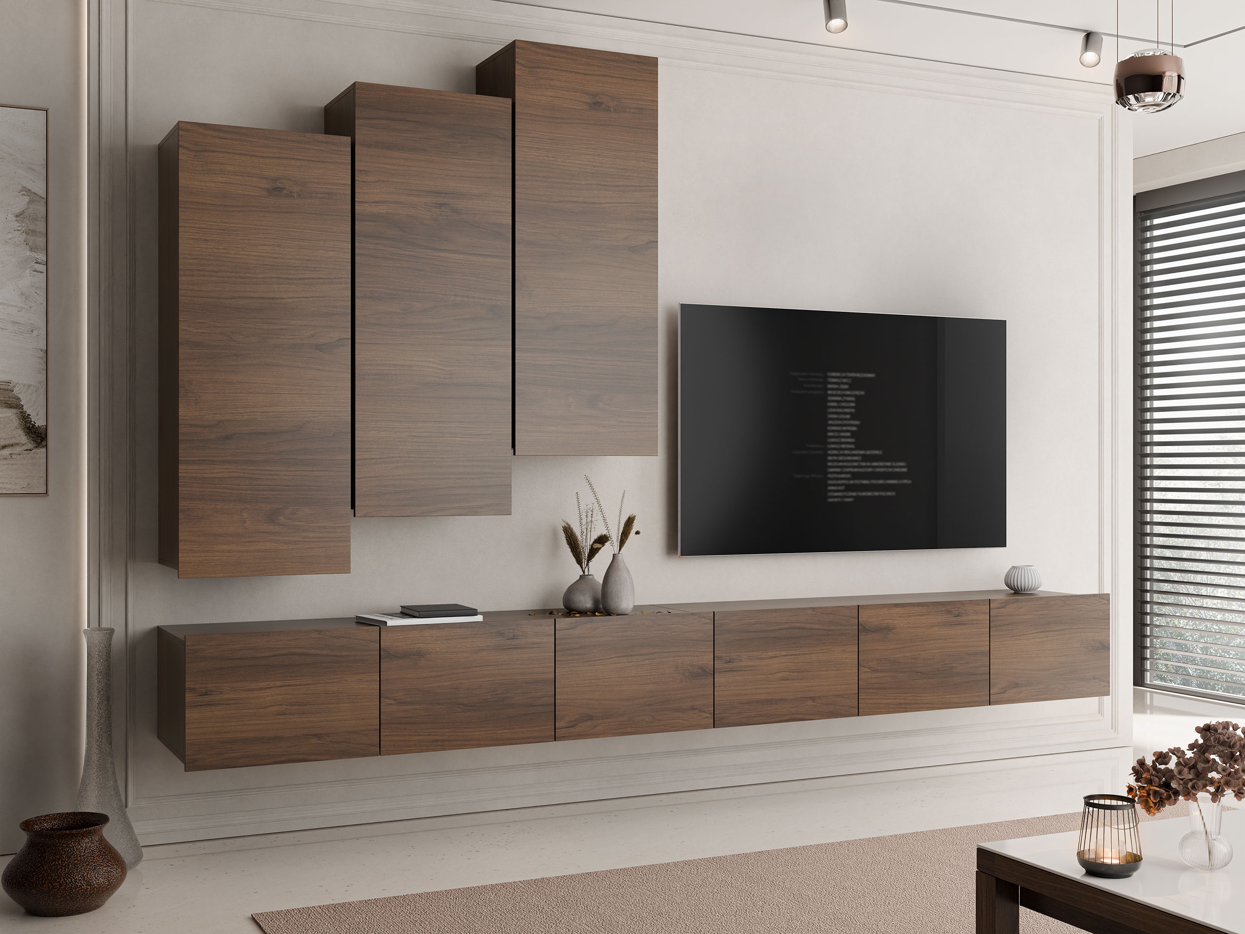 Wohnzimmer-Sets Remus XX (Walnussholzoptik)